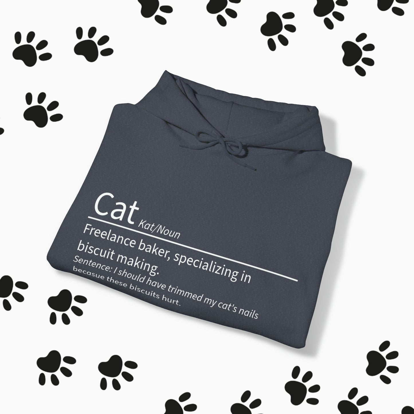 Unisex "Cat Definition" Heavy Blend™ Hooded Sweatshirt. Hoodie. Hooded Sweatshirt. Sweater. Streetwear. Cat Lover. Cat Dad. Animal Lover.