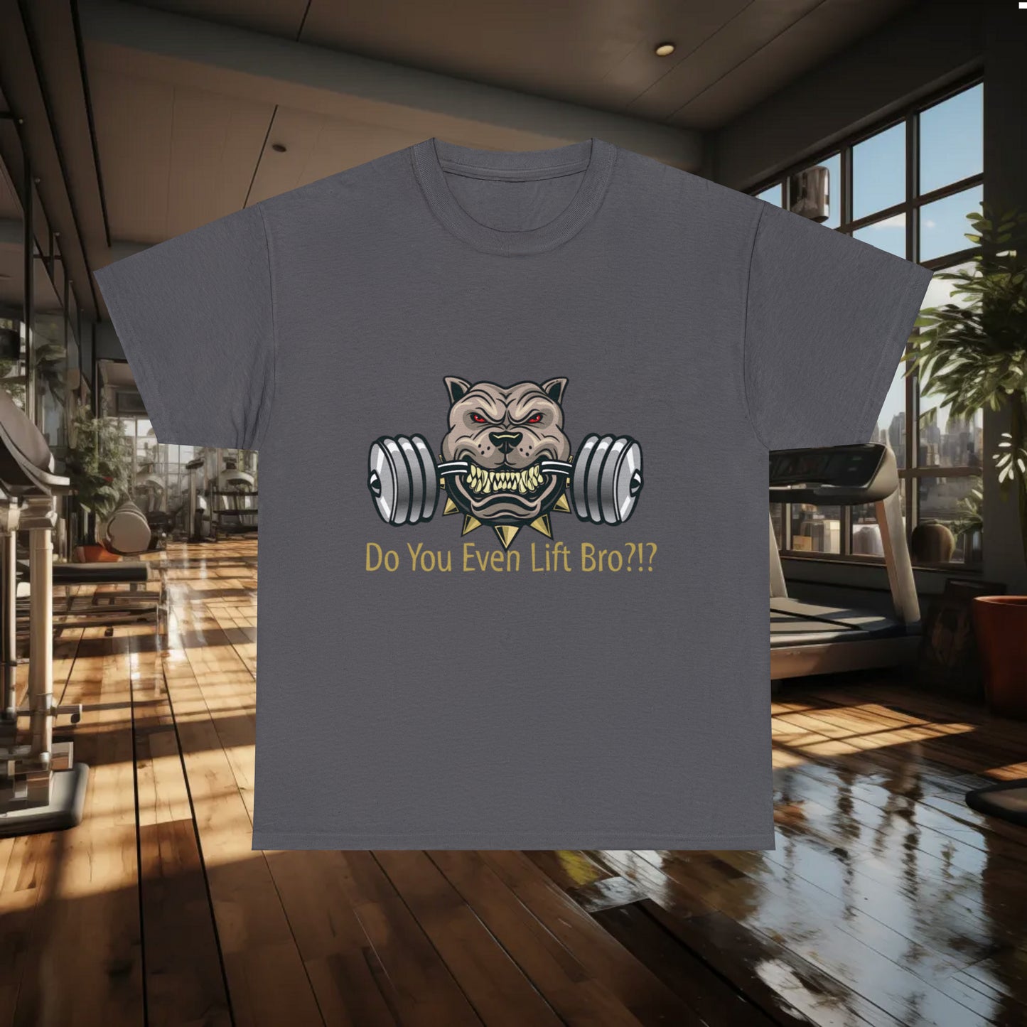 Unisex "Power Lifter"Heavy Cotton Tee. Gym Shirt. Workout Clothes. Unisex. Dog Lover. Pitfall. Animal Lover. Birthday Gift