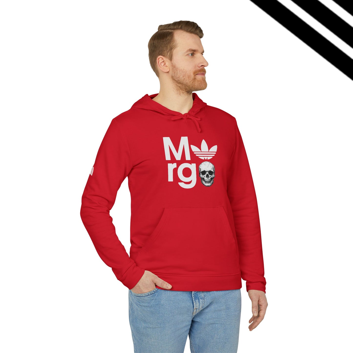 Adidas-SCBC Merge Collection. "Jahr Jetzt" Hooded Sweatshirt. Winter Release. Adidas Hoodie. Vintage Logo. Re-birth. Adidas.