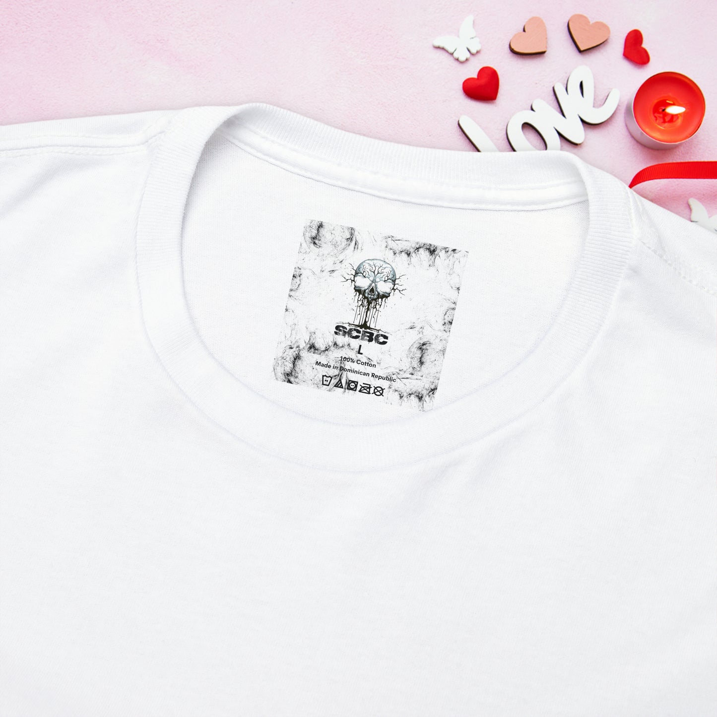 Unisex "Flirty Heart" SCBC Heavy Cotton Tee. Graphic T-Shirt, T-Shirt, Unique, Original Brand, Valentines Day, Heart, Valentines Day Gift