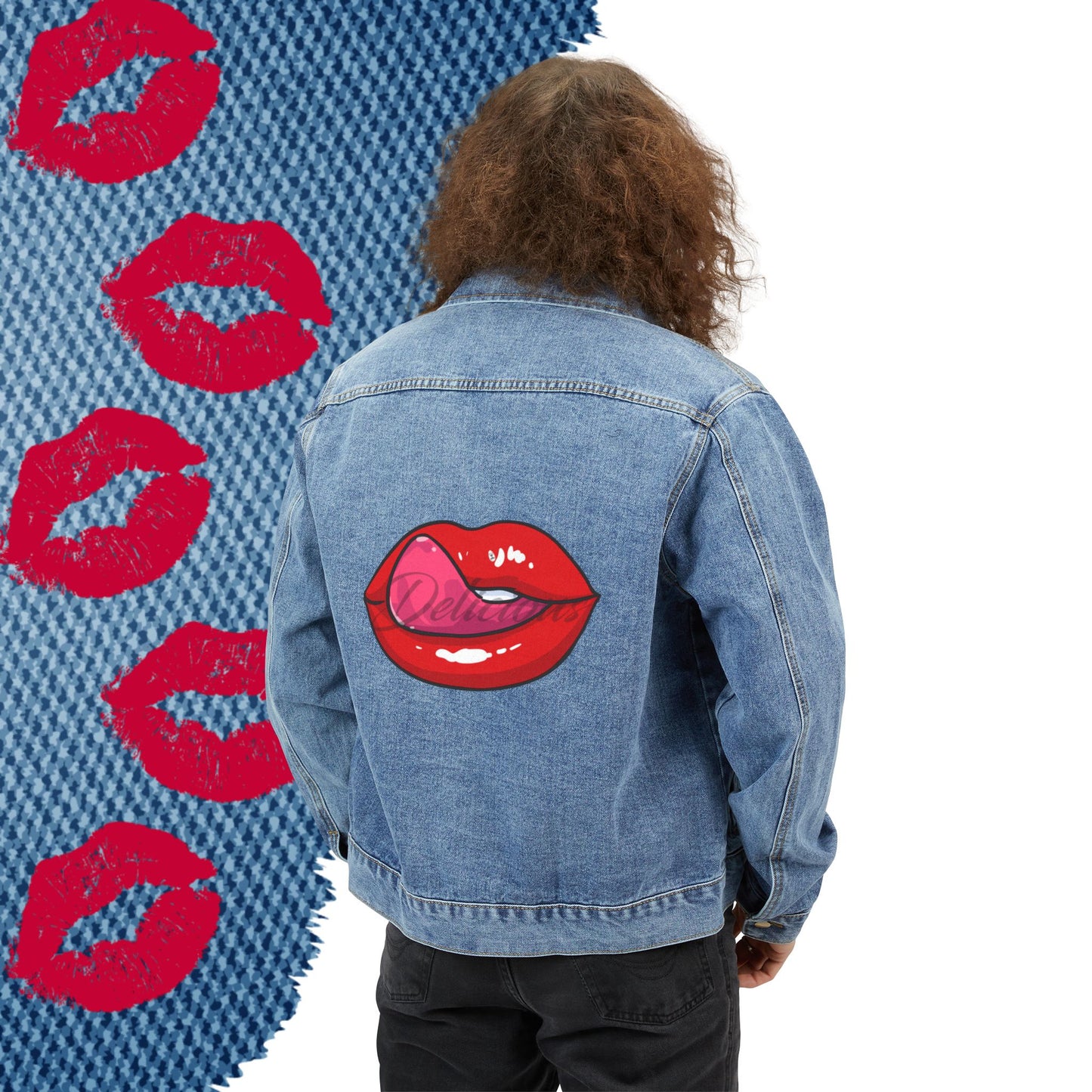 Delicious Lip Service Men's Denim Jacket