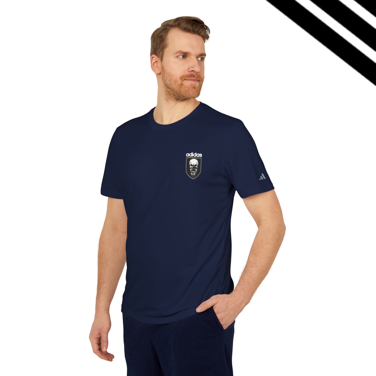 Adidas-SCBC Merge Collection. "Year 3949" Crested T-shirt. Winter Release. Adidas Shirt. Vintage Re-birth. Adidas.