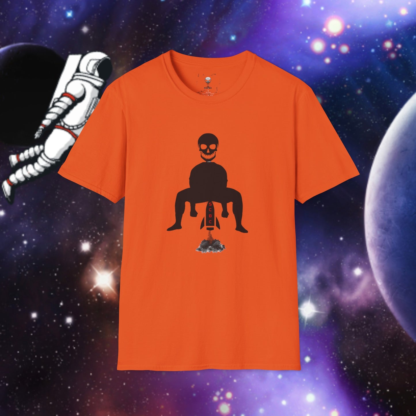 Unisex SCBC "Blast-Off" Soft-style T-Shirt. Graphic T-Shirt, Streetwear, Branded T-Shirt, Original Design, Unisex T-Shirt, Birthday Gift.