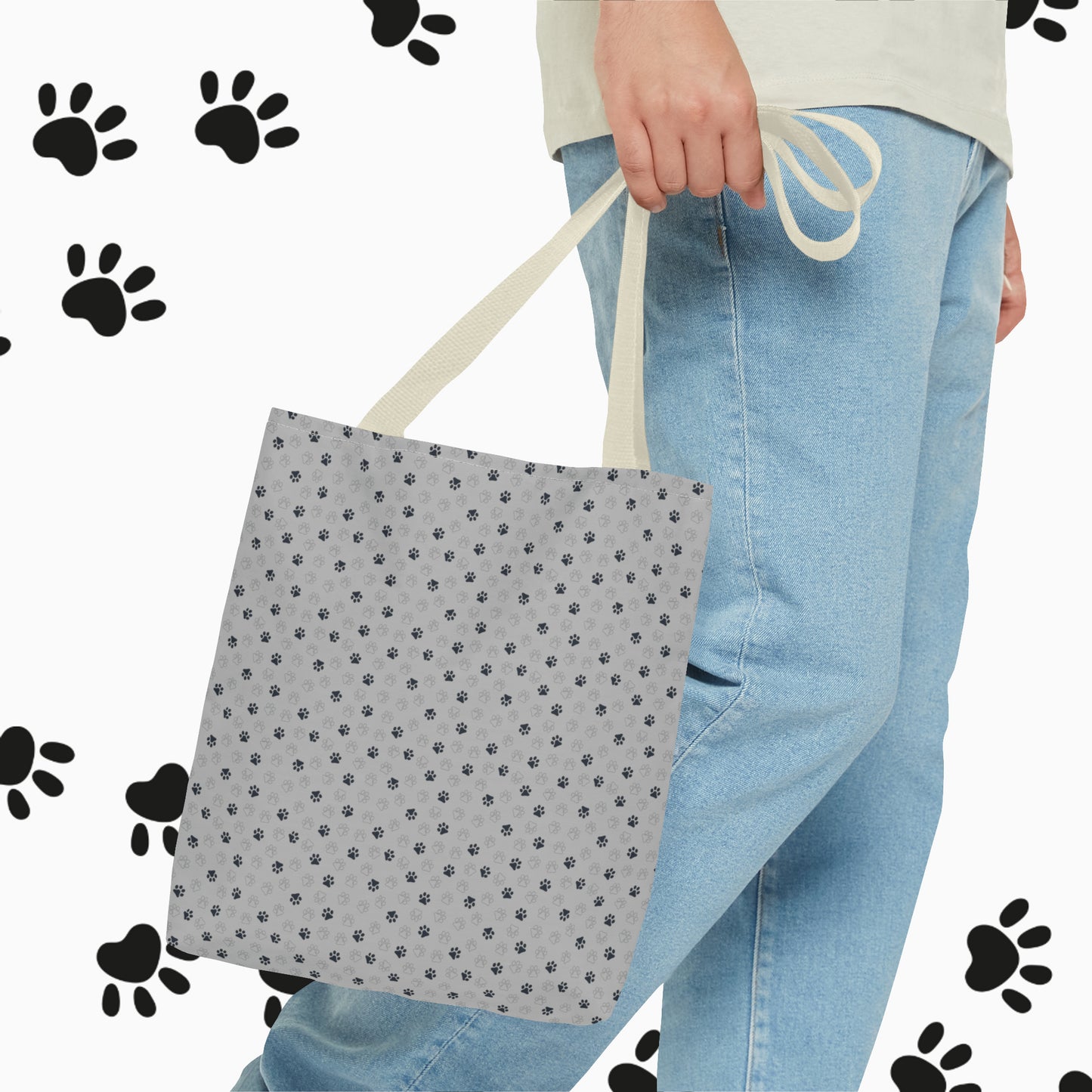 Man's Best-friend Tote Bag (AOP). Dog Tote Bag. Dog Dad, Dog Mom, Unisex. Totebag. Stylish. Birthday Gift. Gift For Animal Lover.