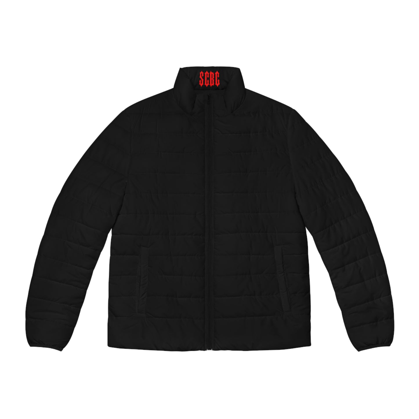 Heart Drips Red Puffer Jacket