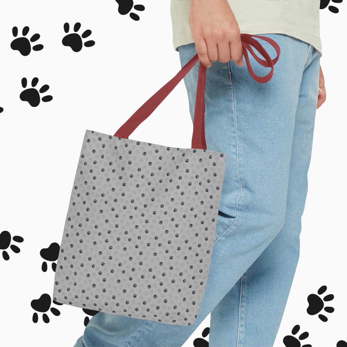 Man's Best-friend Tote Bag (AOP). Dog Tote Bag. Dog Dad, Dog Mom, Unisex. Totebag. Stylish. Birthday Gift. Gift For Animal Lover.