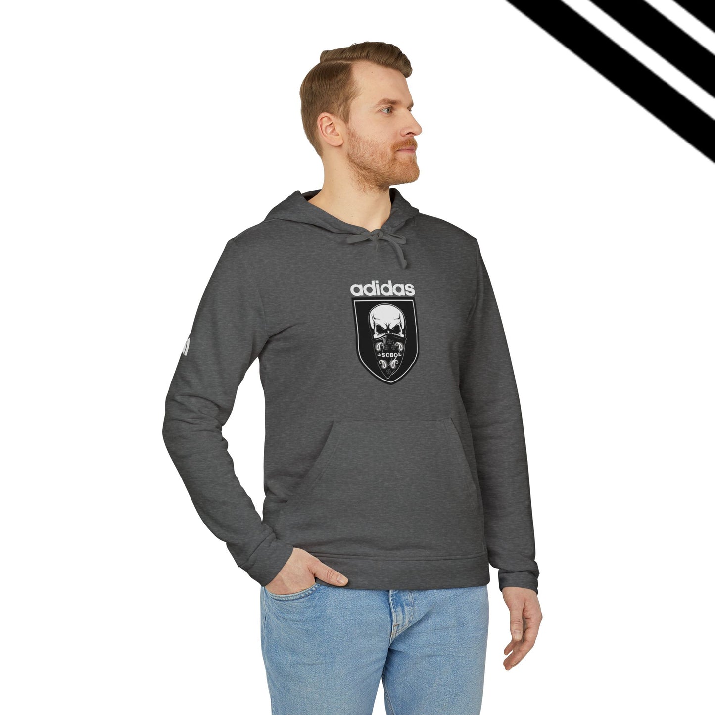 Adidas-SCBC Merge Collection. "Year 3949" Hooded Sweatshirt. Winter Release. Adidas Hoodie. Vintage Re-birth. Adidas.