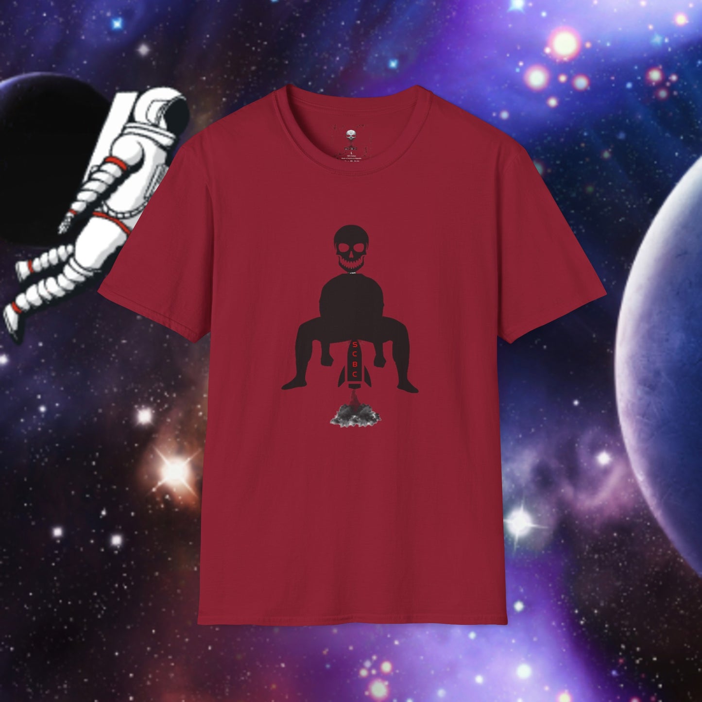 Unisex SCBC "Blast-Off" Soft-style T-Shirt. Graphic T-Shirt, Streetwear, Branded T-Shirt, Original Design, Unisex T-Shirt, Birthday Gift.