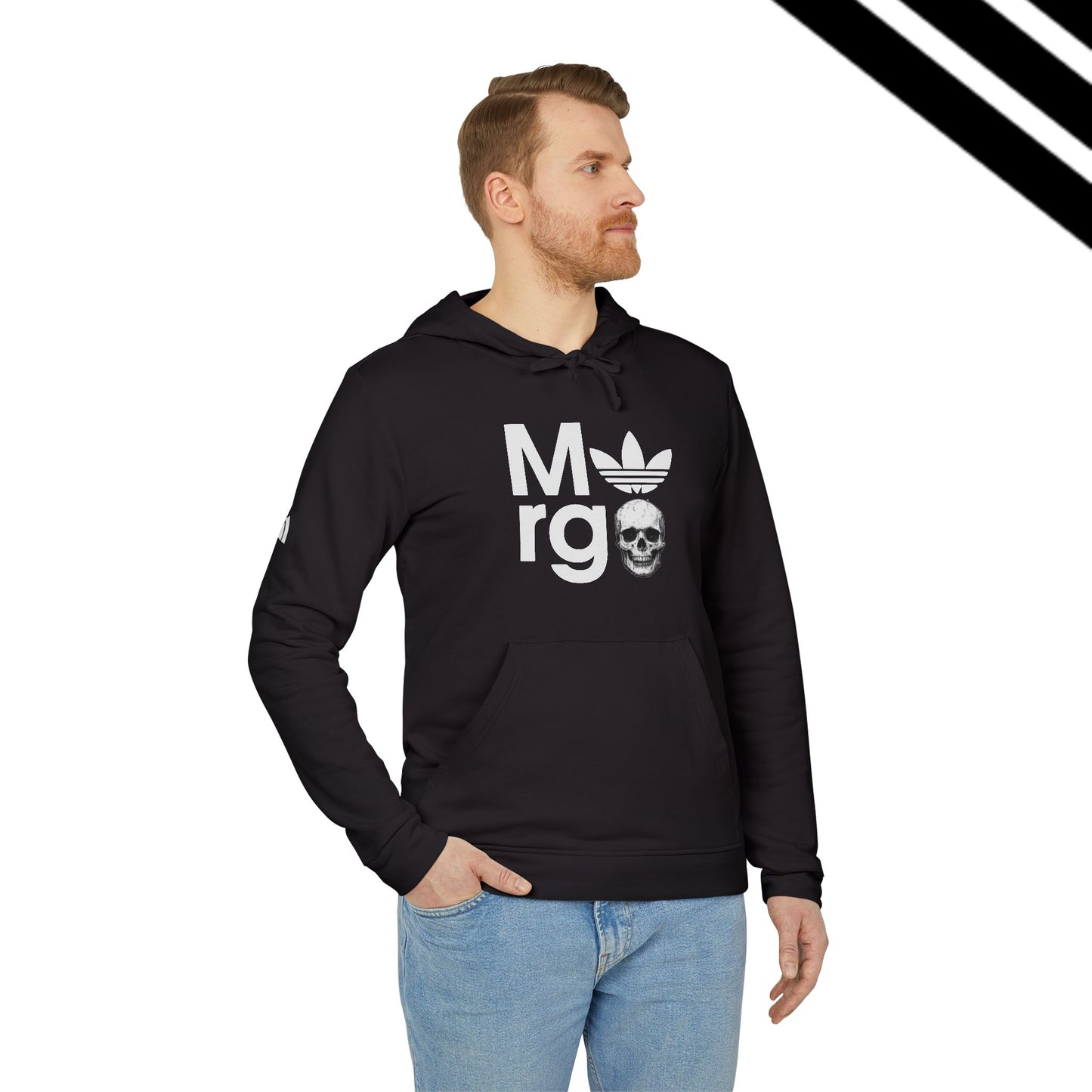 Adidas-SCBC Merge Collection. "Jahr Jetzt" Hooded Sweatshirt. Winter Release. Adidas Hoodie. Vintage Logo. Re-birth. Adidas.