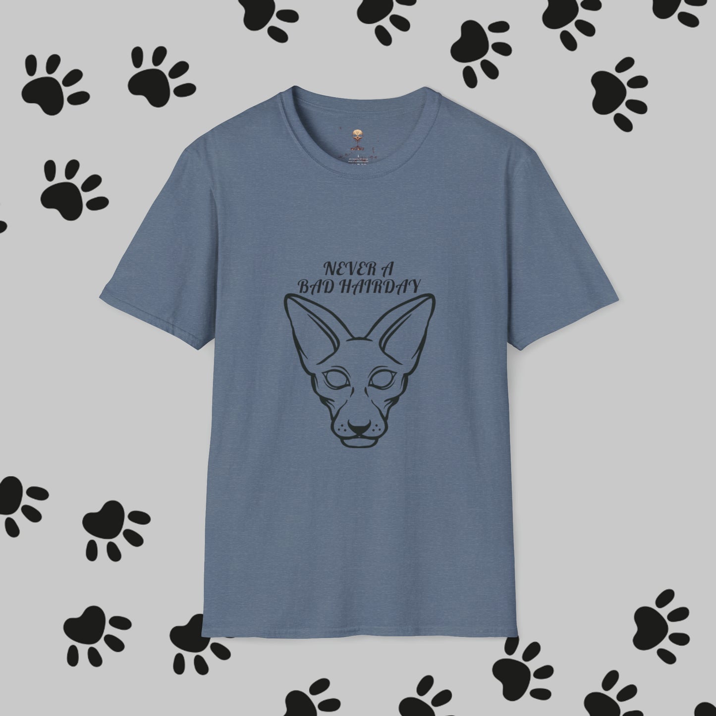 Unisex "Sphinx Cat Hair Day" Soft-style T-Shirt. Cat Shirt, Animal Lover, Cat Mom, Cat Dad. Unisex, Streetwear, Gift For Cat, Cat Lady.