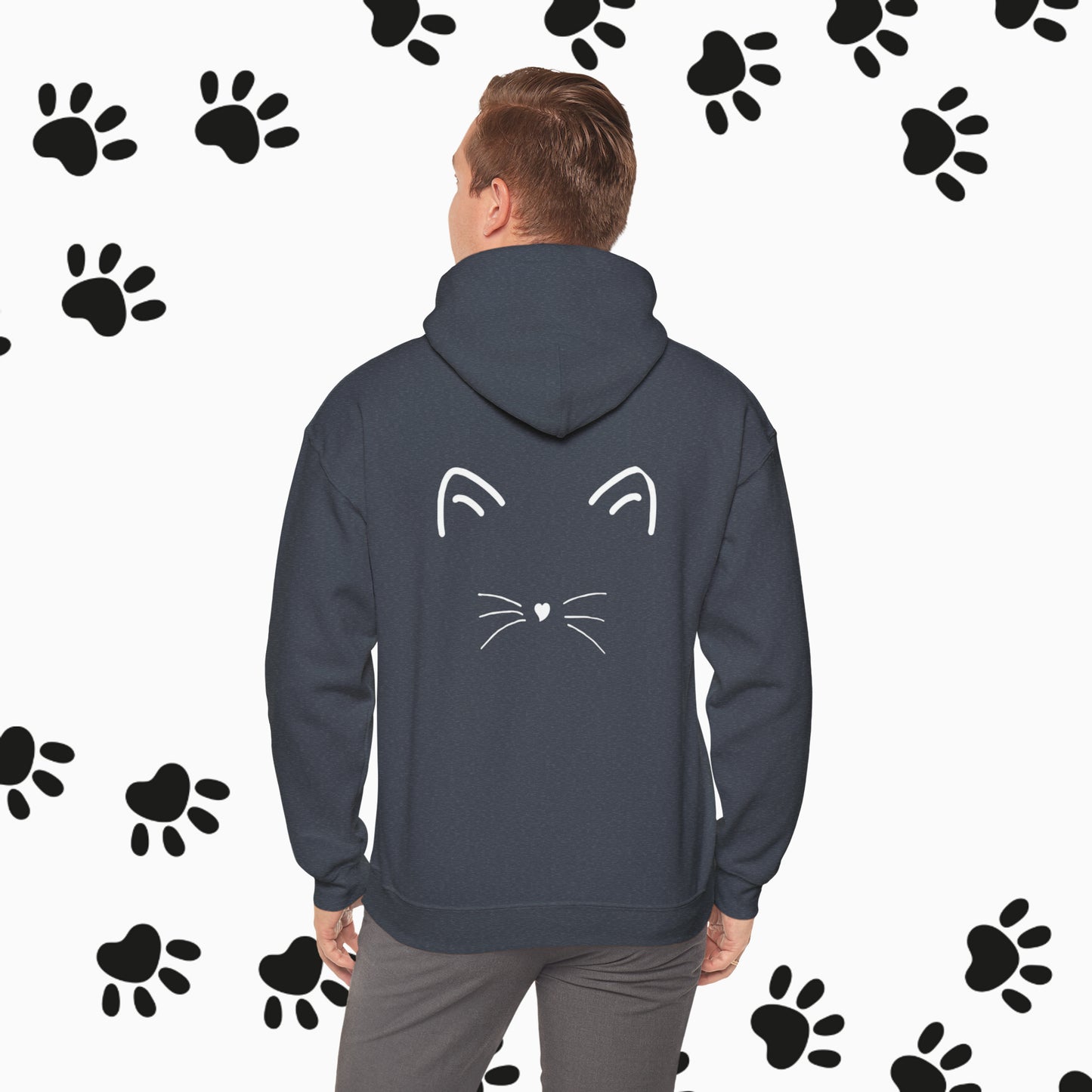 Unisex "Cat Definition" Heavy Blend™ Hooded Sweatshirt. Hoodie. Hooded Sweatshirt. Sweater. Streetwear. Cat Lover. Cat Dad. Animal Lover.
