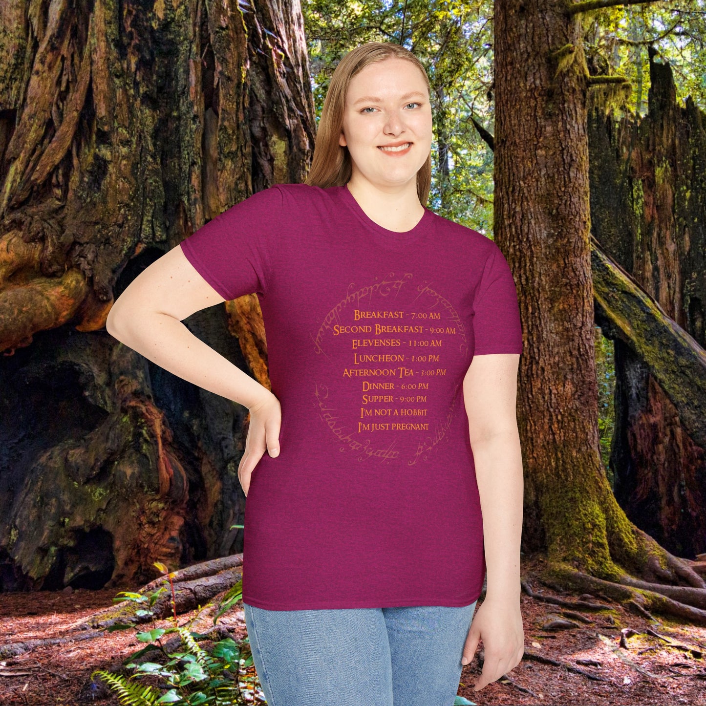 Unisex SCBC "Hungry Mama" Softstyle T-Shirt. Pregnancy Clothes. Maternity Shirt. Baby Shower Gift. Gift For Her. Graphic T-Shirt