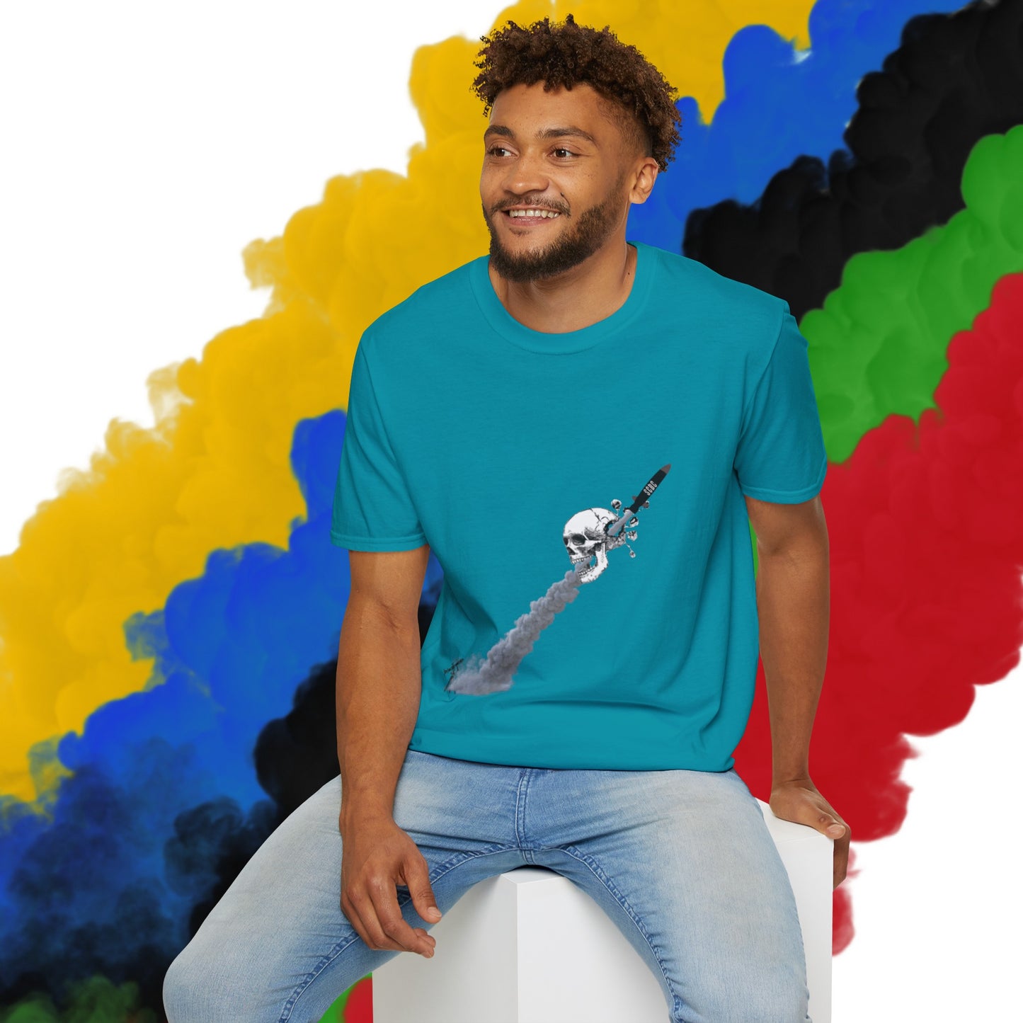 Unisex "Skull Invasion"  Soft-style T-Shirt. Graphic T-Shirt, Streetwear, Branded T-Shirt, Original Design, Unisex T-Shirt, Birthday Gift