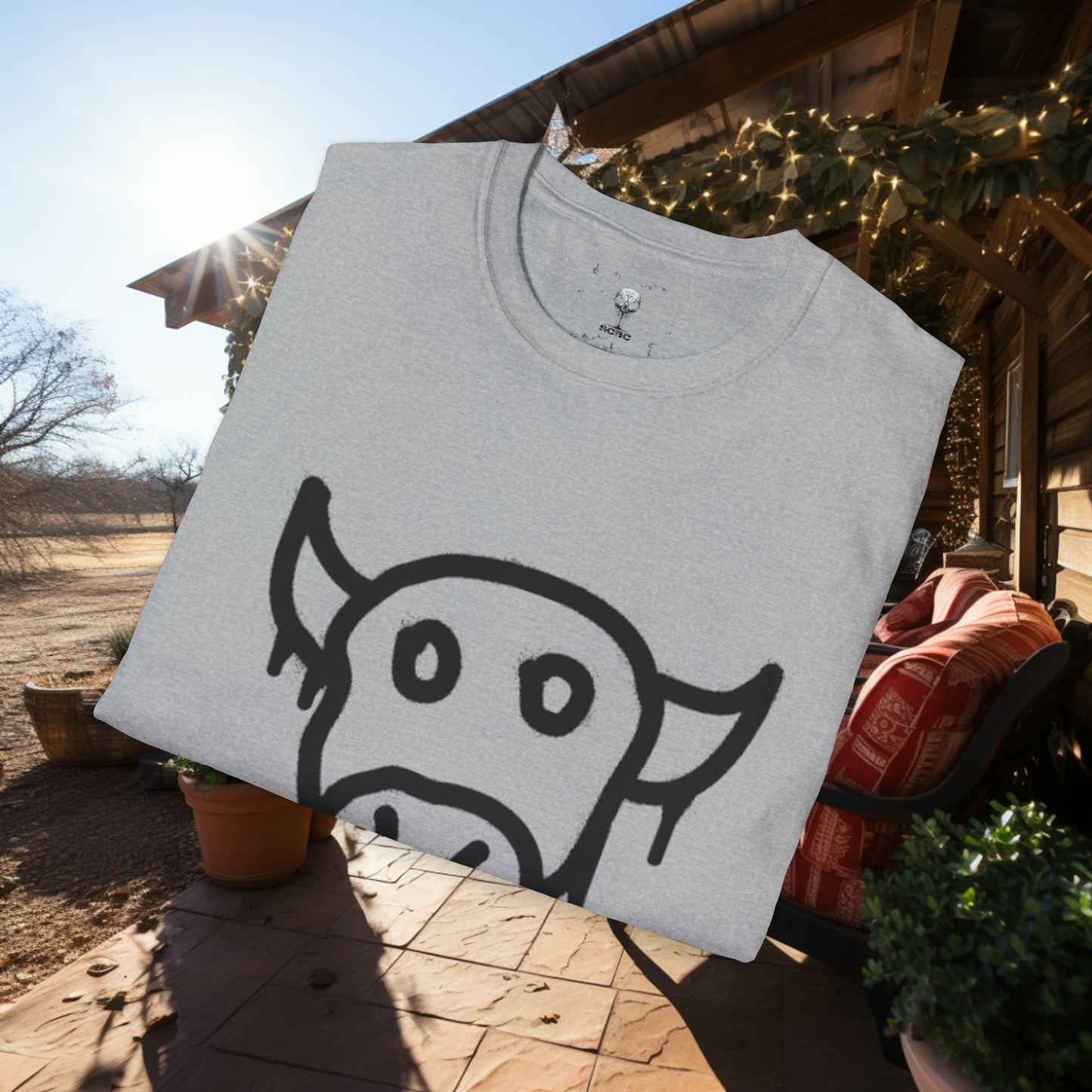 Unisex " Moo Cow" Soft Style T-Shirt.  Farmer Shirt, Cow Shirt, Gift For Animal Lovers, Unisex, Animal Rescue, Veteran, Birthday Gift.