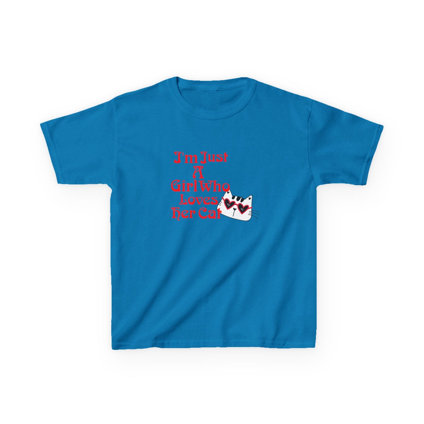 Cat Lover Kids Heavy Cotton Tee