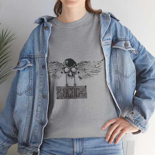 Unisex "Bone Drone" Heavy Cotton Tee. Graphic T-Shirt, Streetwear, Branded T-Shirt, Original Design, Unisex T-Shirt, Birthday Gift.