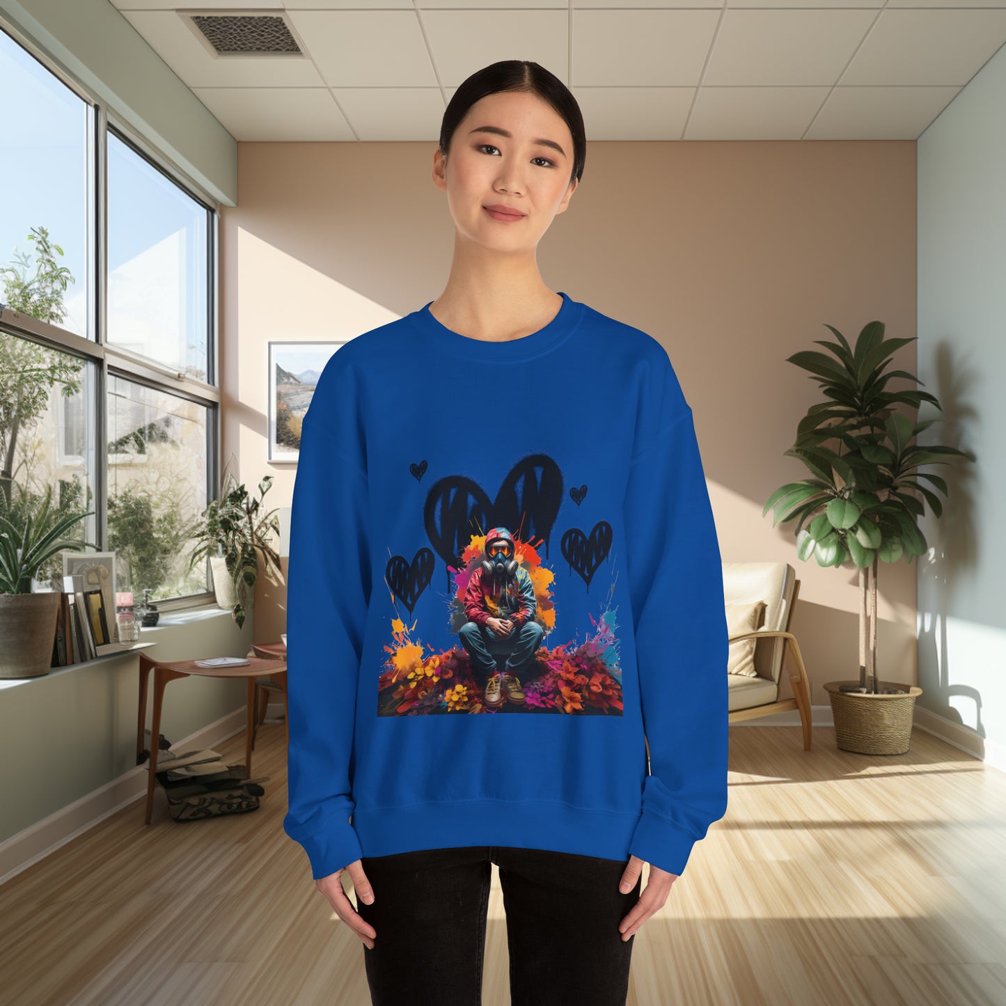 Unisex "Heart" Crewneck Sweatshirt: Valentine's Day. Valentines Day Gift. Unisex. Hearts. Love. Birthday Gift. Gift For Him. Gift for Her.