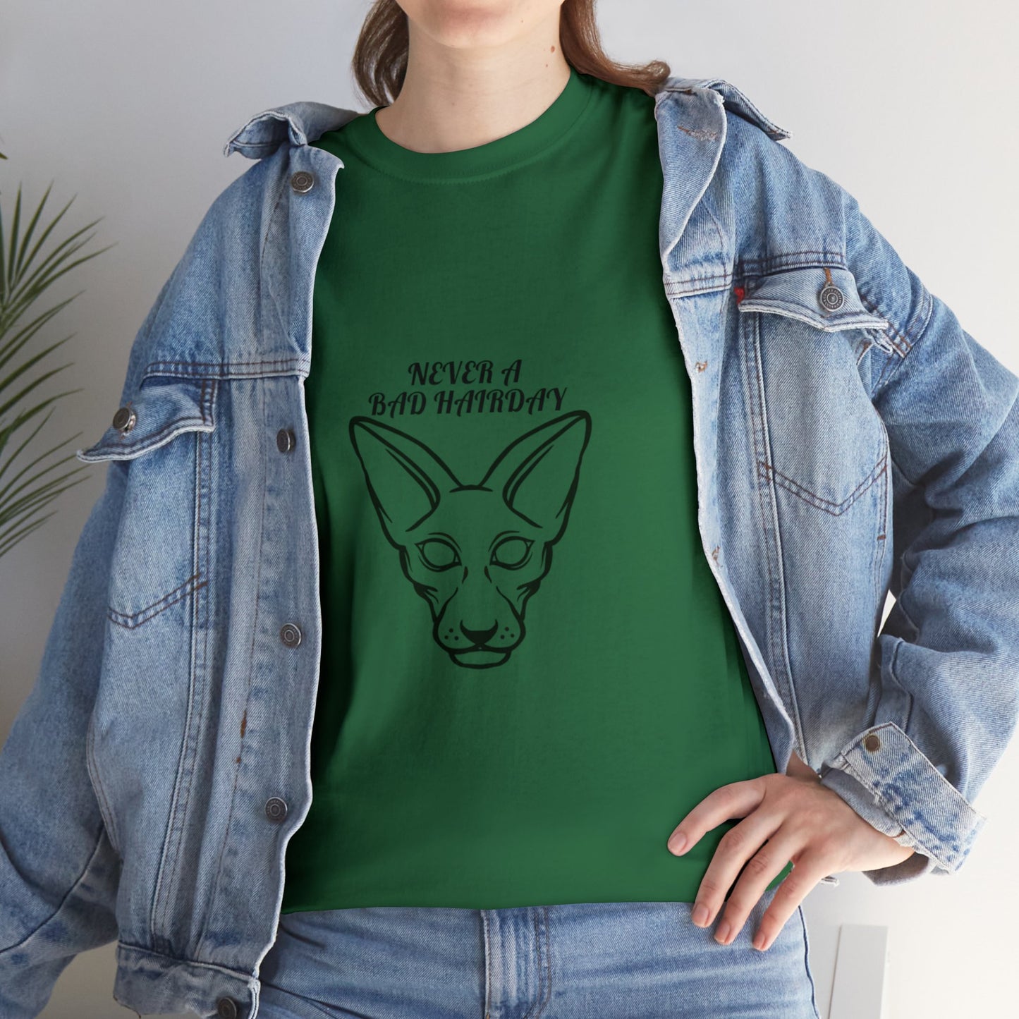 Unisex Sphynx Cat Heavy Cotton Tee. Cat Lover. Cat T-Shirt. Animal Lover. Cat Mom, Cat Dad, Birthday Gift. Cat Lady. Unisex. T-Shirt.