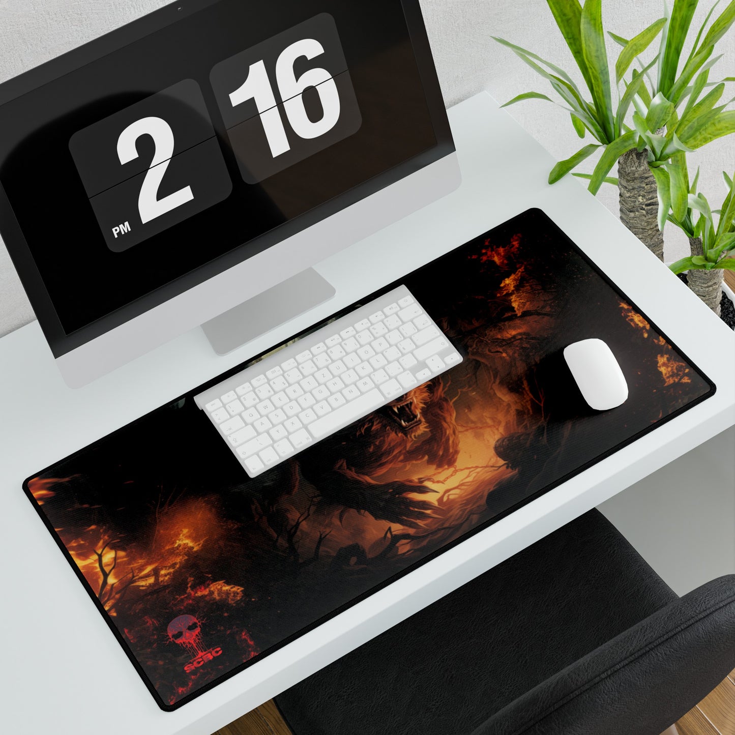 SCBC: "Burning Hunger" Play Mat. Magic The Gathering. Flesh & Blood. Yugioh. Card Game. Pokemon. Cards. Fun. Play Mat. Birthday Gift. Gift For Nerds.