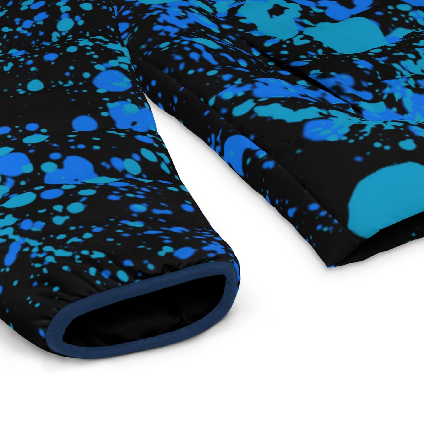 Men' s SCBC "Peering Eyes" Puffer Jacket (AOP). Puffer Jacket, Spring, Men's Clothes, Warm Jacket, Lightweight, Art, Graphic Design