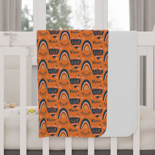 Toddler "Baby's Love" Blanket. Swaddle Blanket. Toddler Blanket, Warm Blanket, Soft Blanket, Animal Print, Baby, Crib Accessories
