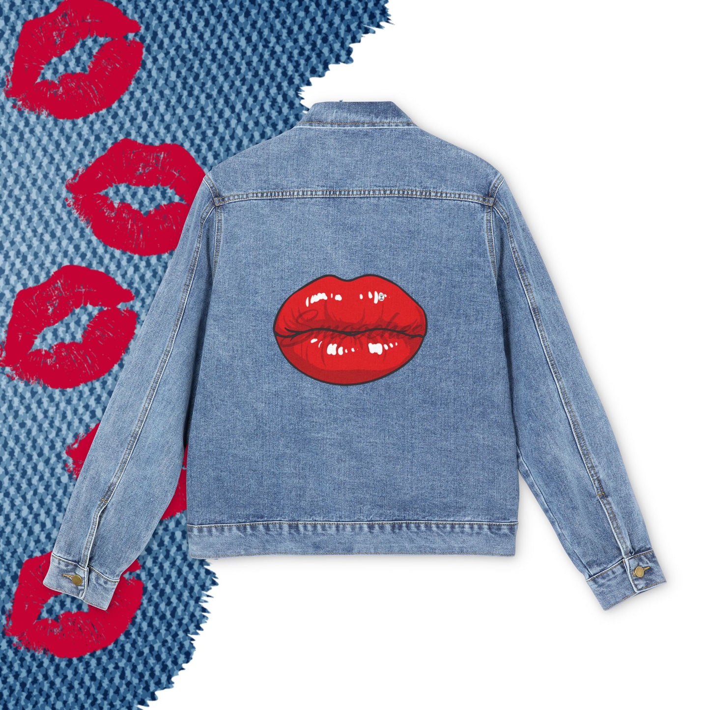 Smooches Lip Service Mens Denim Jacket