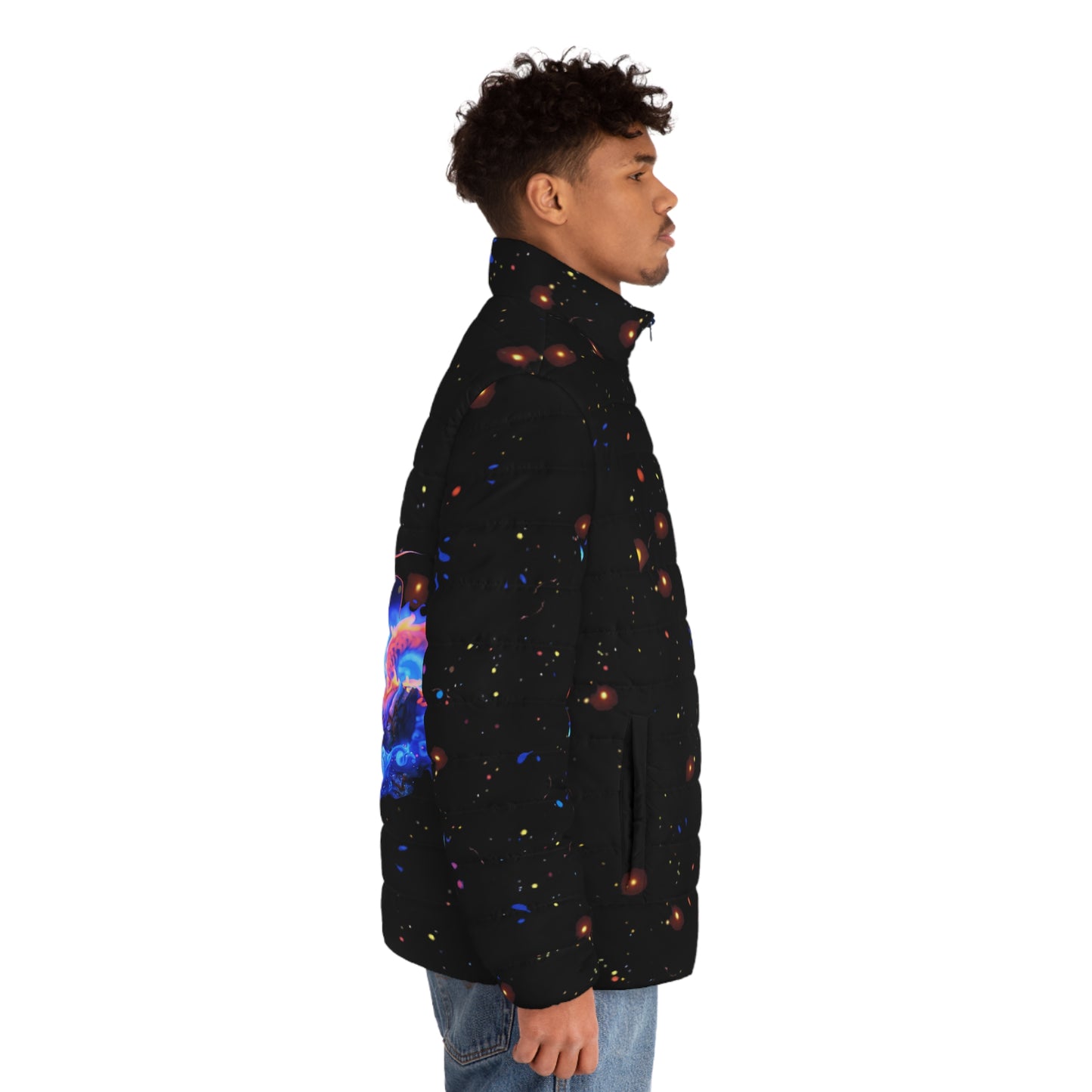 Neon Dragon Puffer Jacket