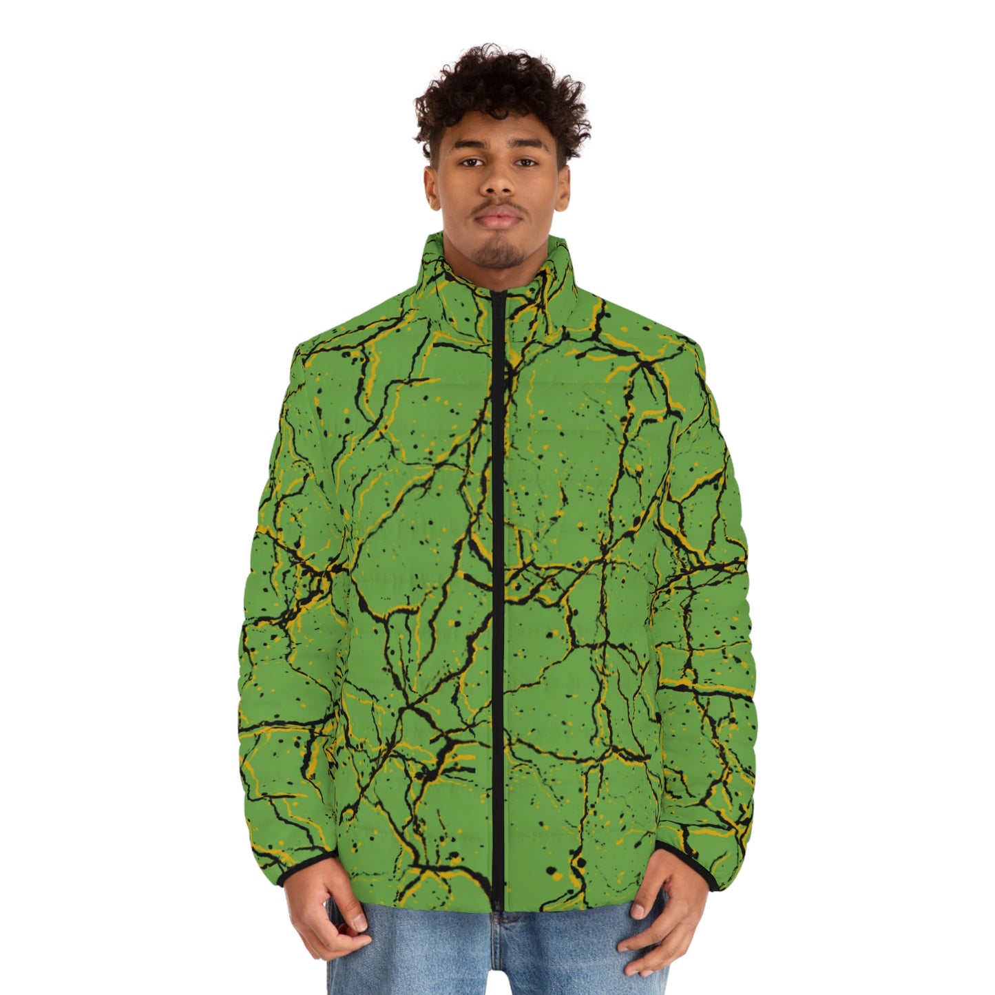 Face Crack Puffer Jacket
