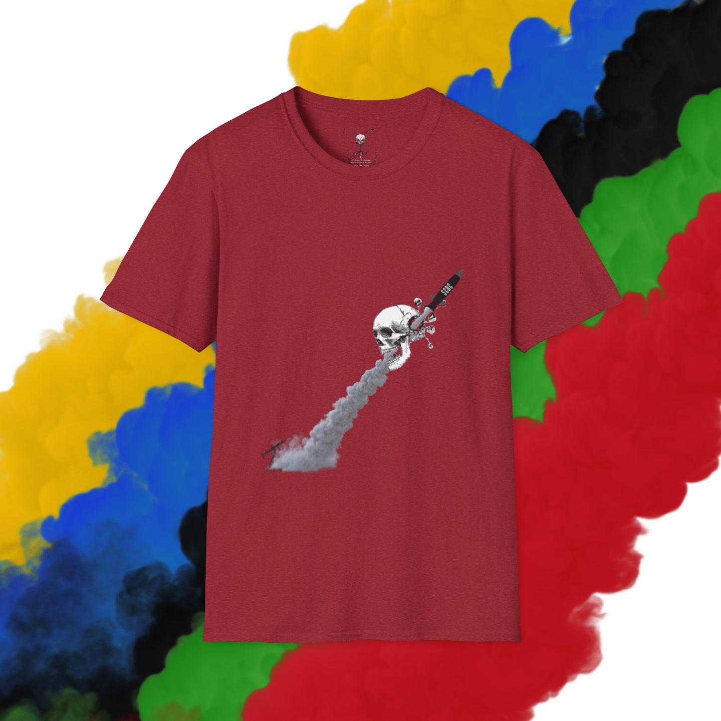 Unisex "Skull Invasion"  Soft-style T-Shirt. Graphic T-Shirt, Streetwear, Branded T-Shirt, Original Design, Unisex T-Shirt, Birthday Gift