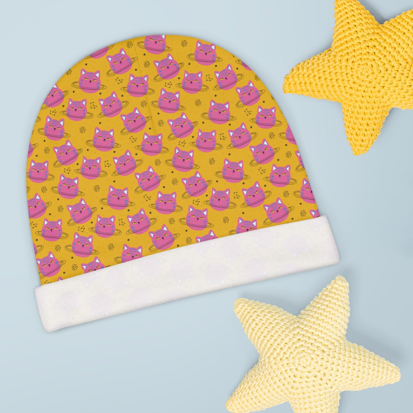 Planet Caturn Baby Beanie