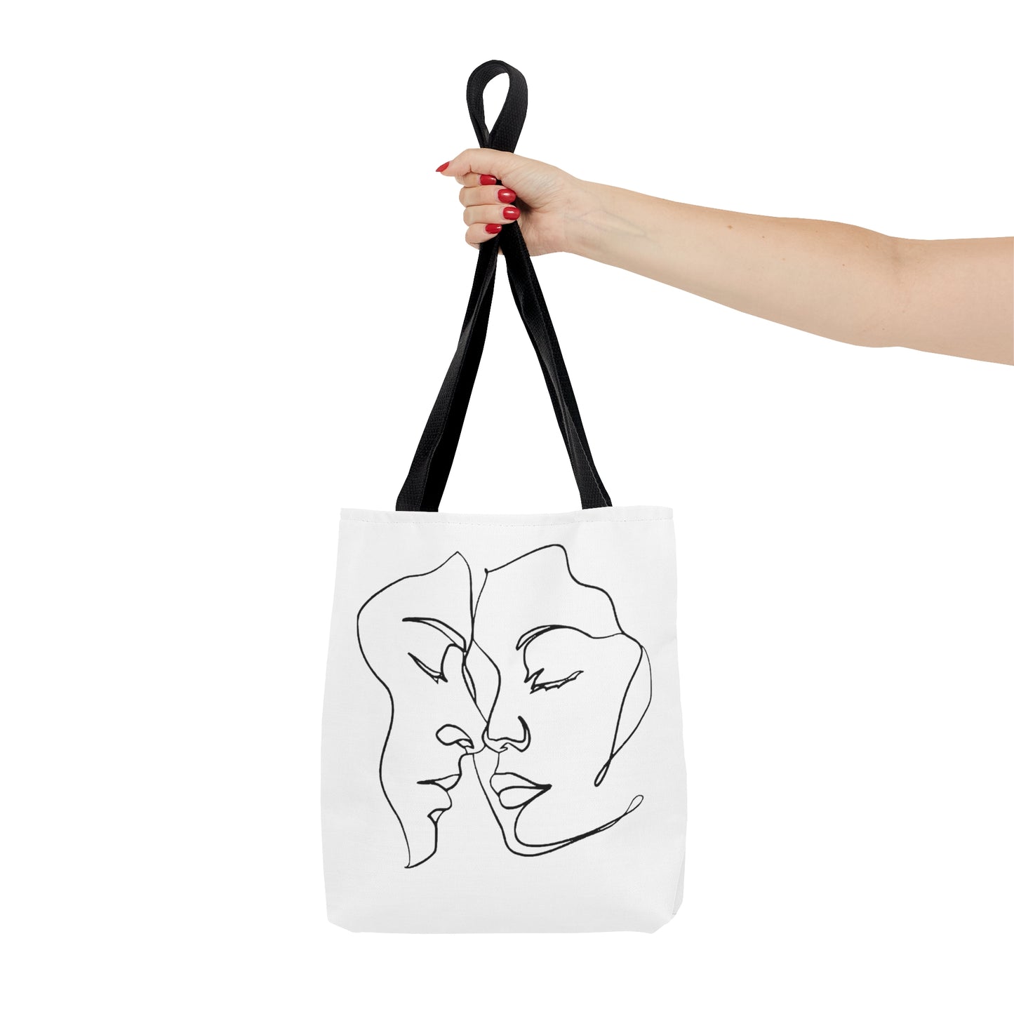 Love is Love Tote Bag (AOP). Tote Bag. Green Bag. Everyday Use Bag. Gift For Her. Gift For Him. Anniversary Gift. Gift For Couples.