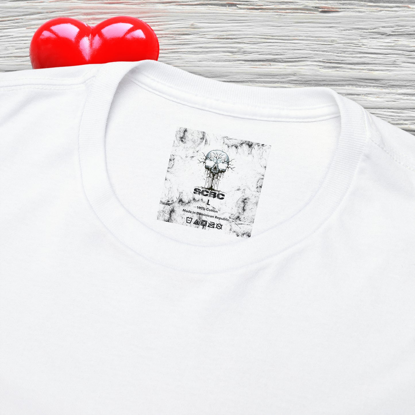 Unisex "Happy Heart"  SCBC Heavy Cotton Tee. Graphic T-Shirt, T-Shirt, Unique, Original Brand, Valentines Day, Heart, Valentines Day Gift