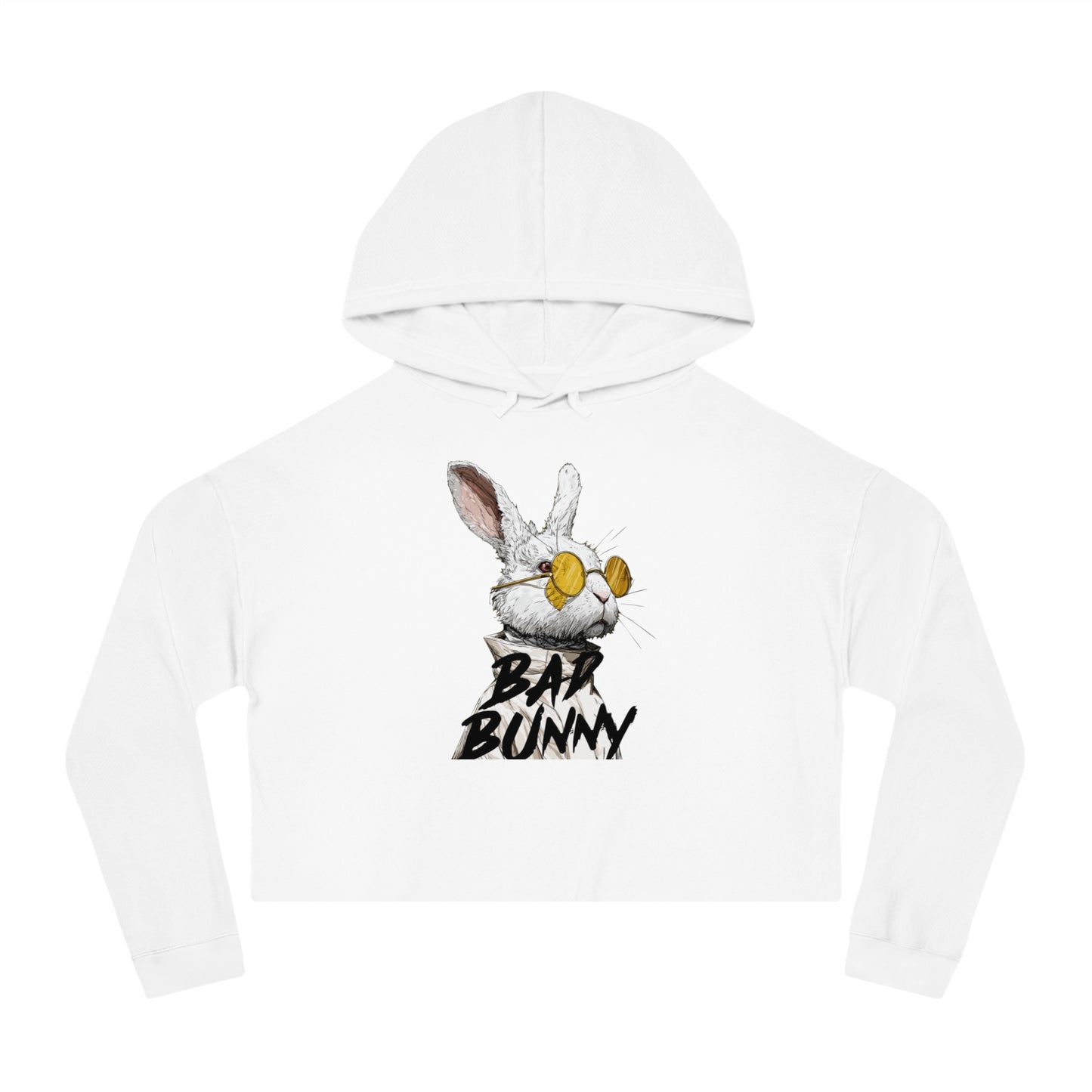 He's One Conejito Malo Superbowl Cropped Hoodie