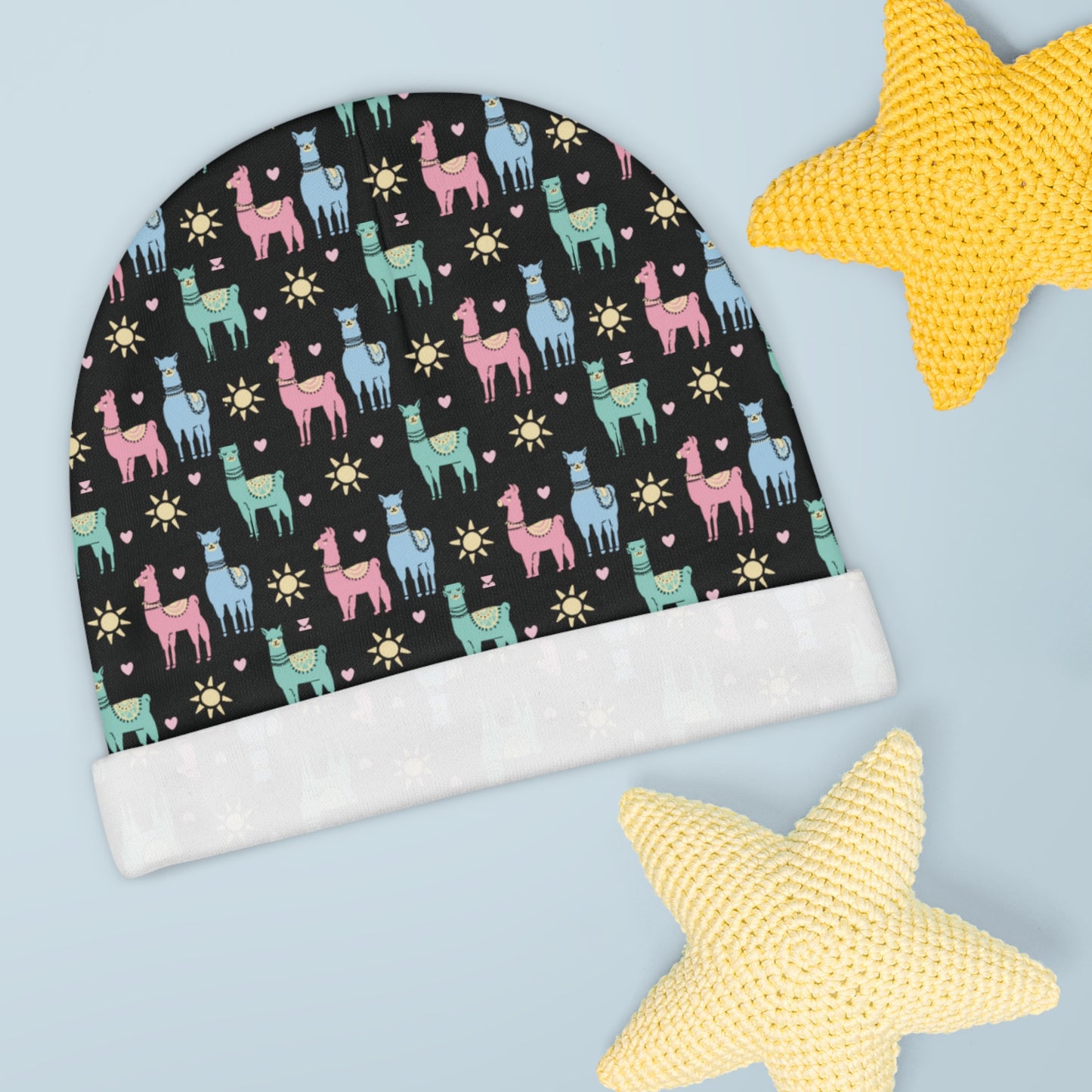 Llama Lovin' Mama Baby Beanie