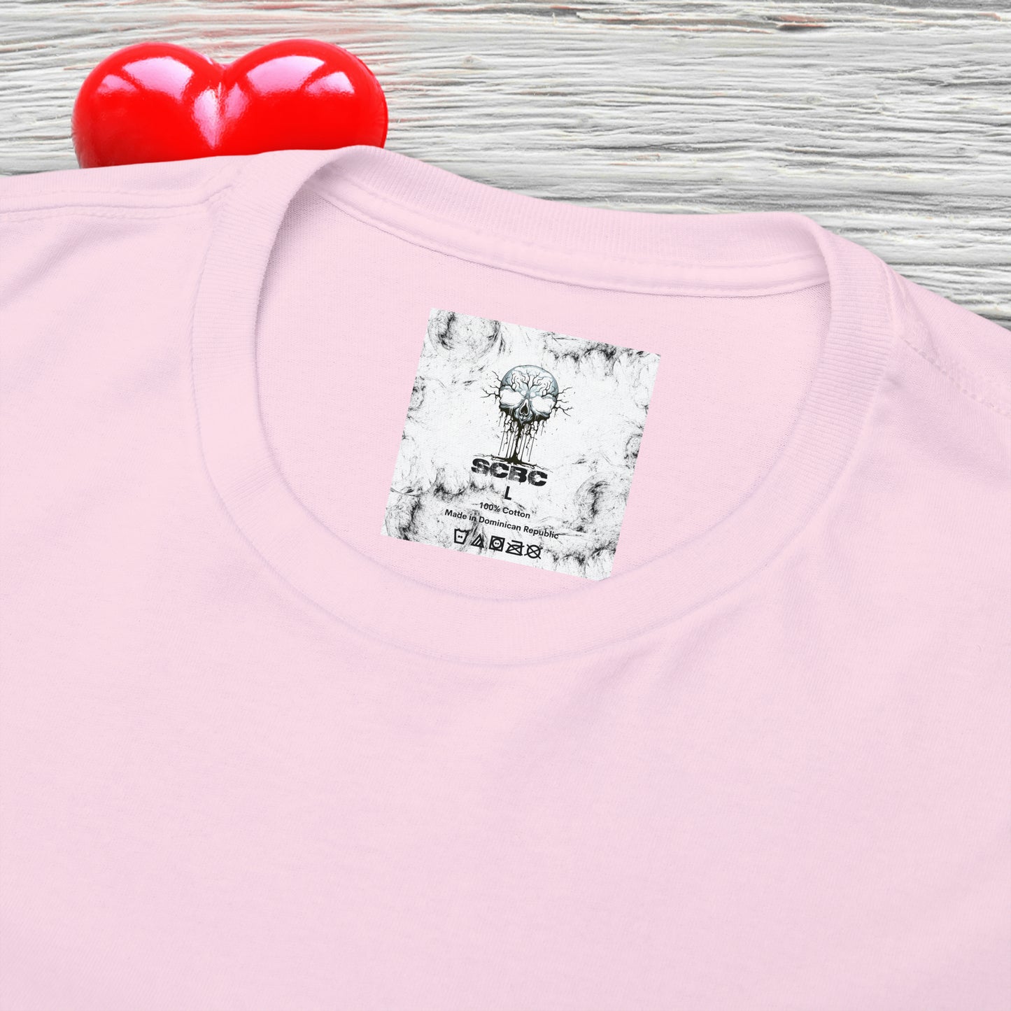 Unisex "Bashful Heart"  SCBC Cotton Tee. Graphic T-Shirt, T-Shirt, Unique, Original Brand, Valentines Day, Heart, Valentines Day Gift