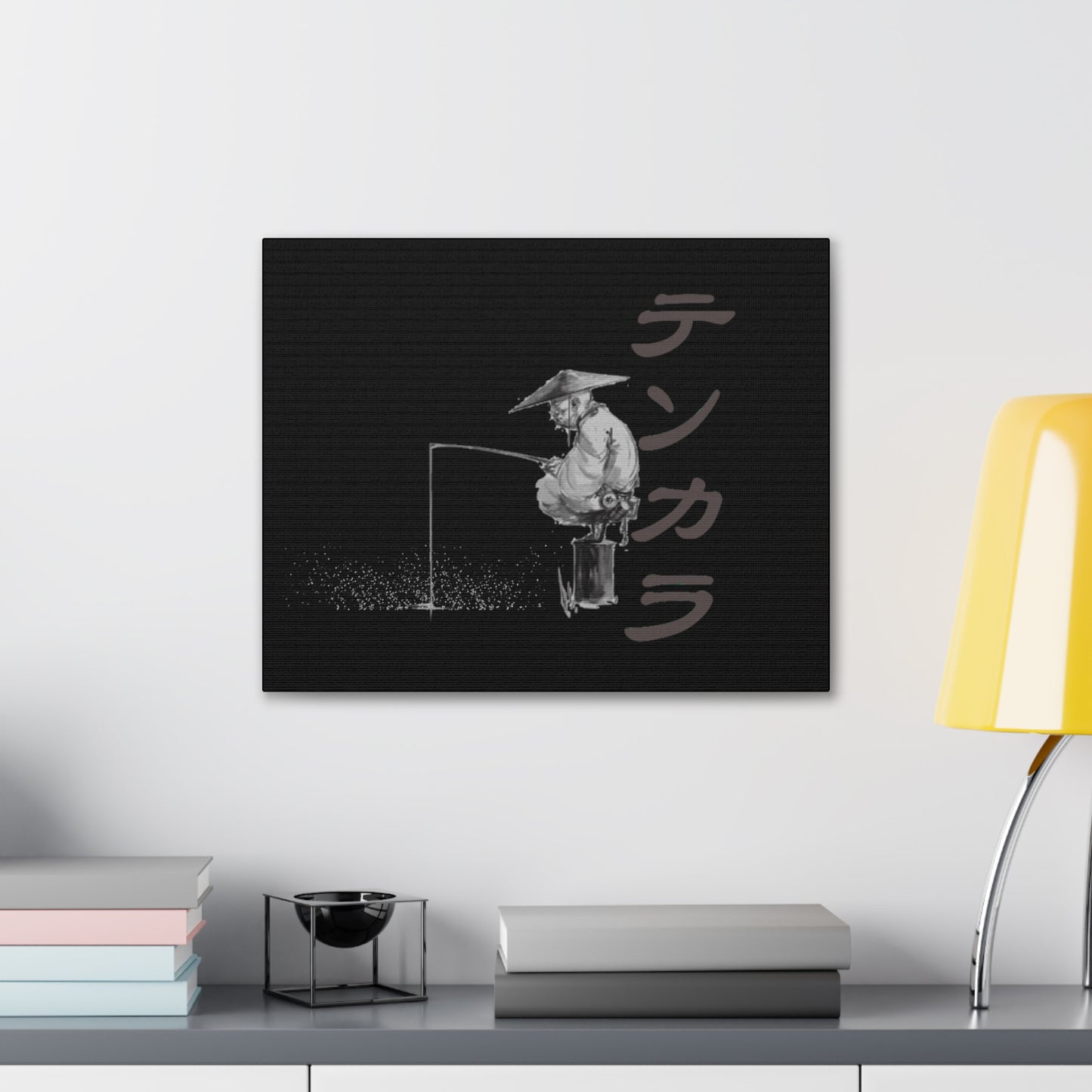 The Fisherman Canvas Gallery Wraps. Home Decor. Painting. Japanese Art. Canvas Painting. Gift For Art Lover. Gift for Artist Christmas Gift