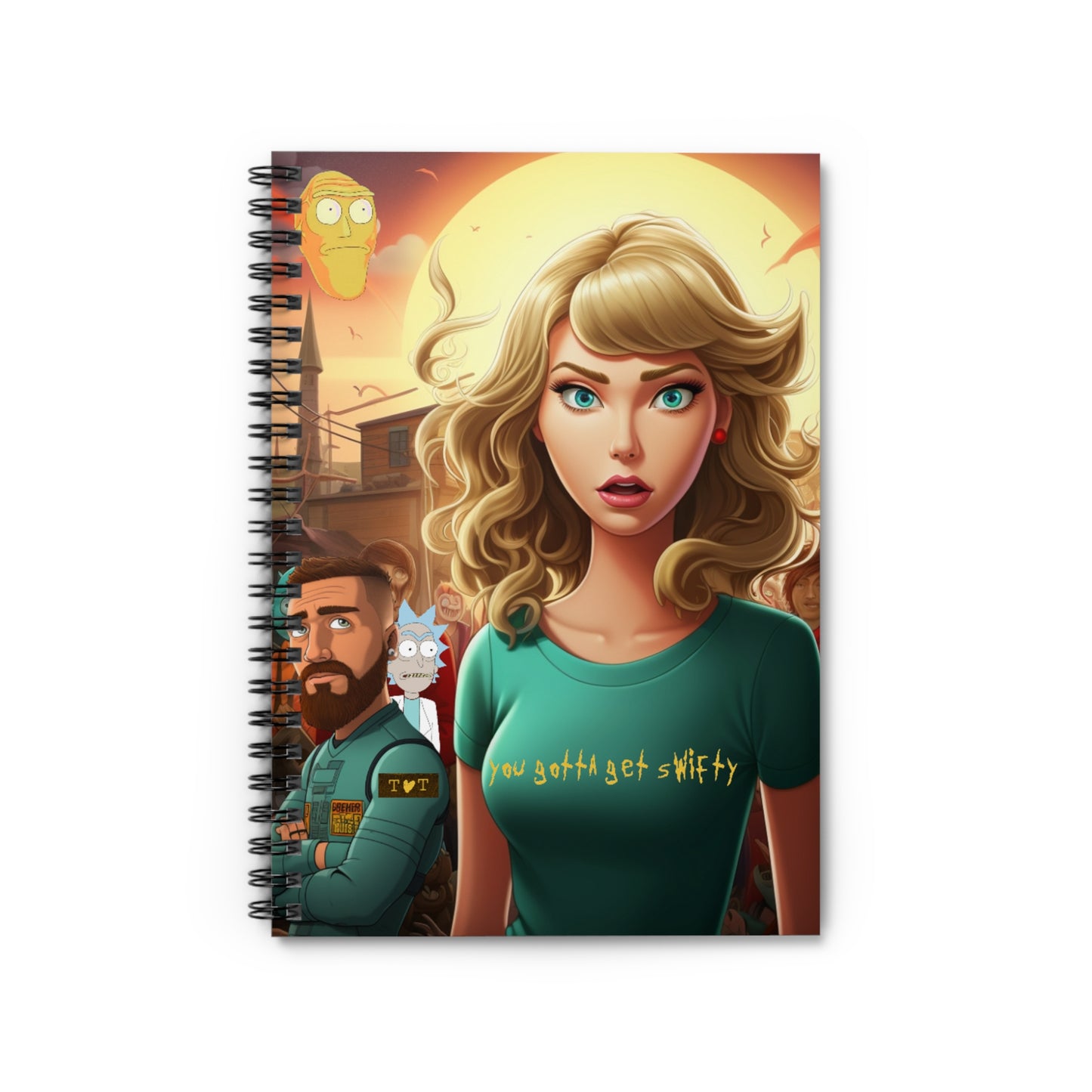 You Gotta Get "Swifty!" Matte Vertical Notebook. Taylor Swift Notebook. Rick & Morty. Taylor Swift Fan Art. Swifties. Eras Tour Notebook