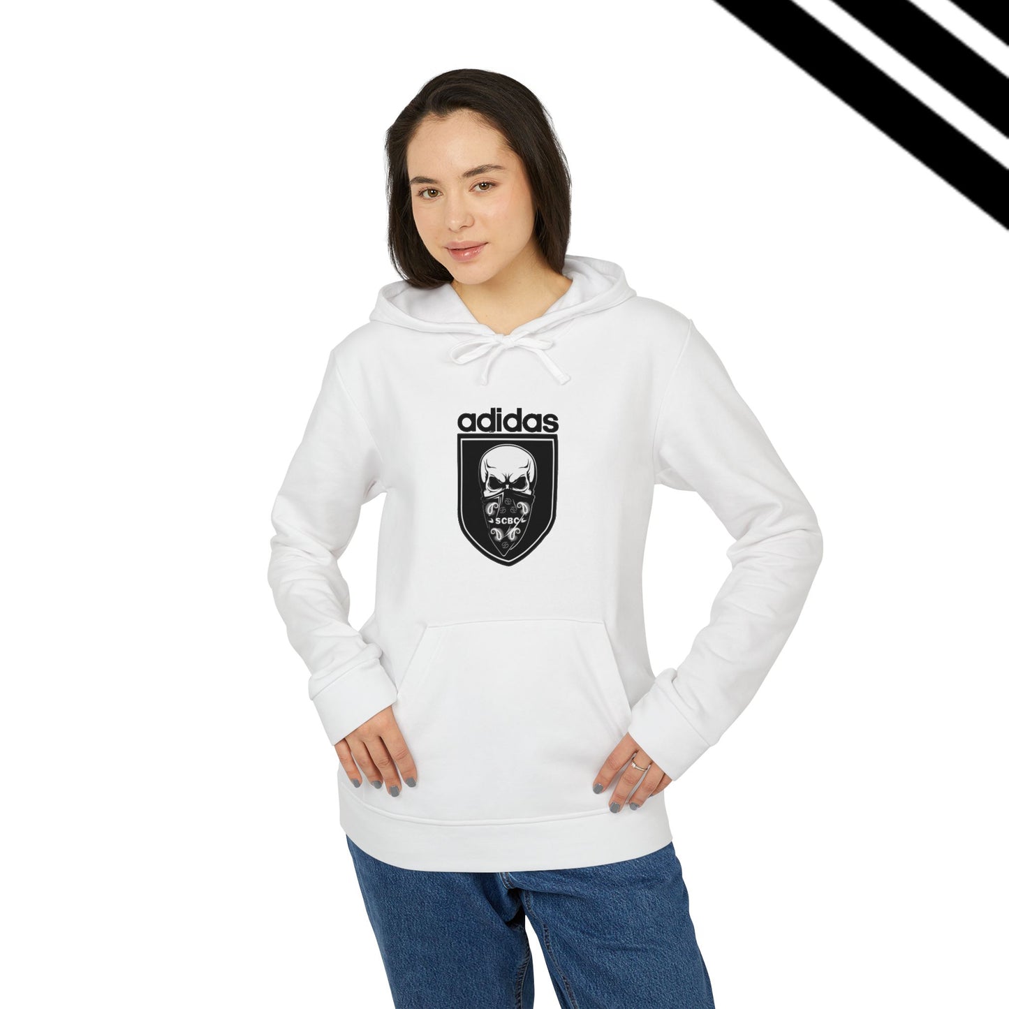 Adidas-SCBC Merge Collection. "Year 3949" Hooded Sweatshirt. Winter Release. Adidas Hoodie. Vintage Re-birth. Adidas.