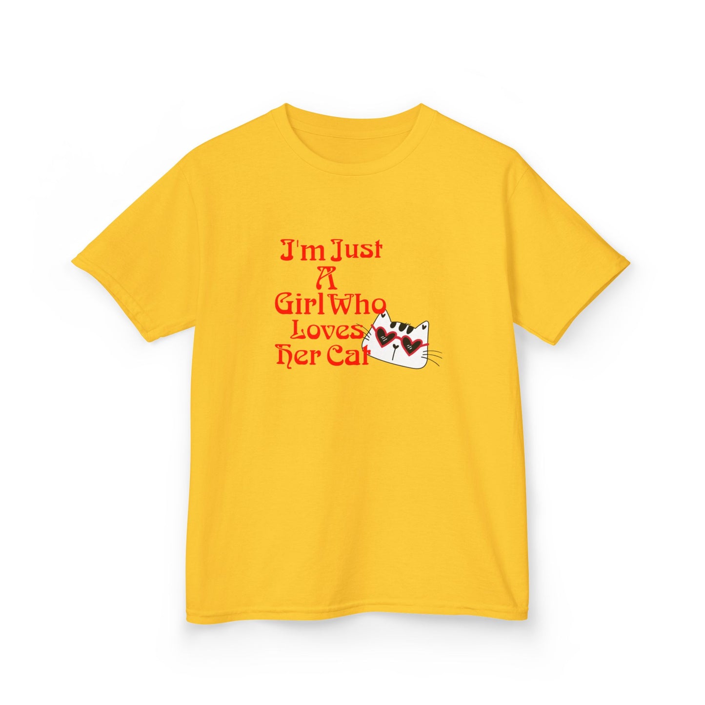 Cat Lover Kids Heavy Cotton Tee