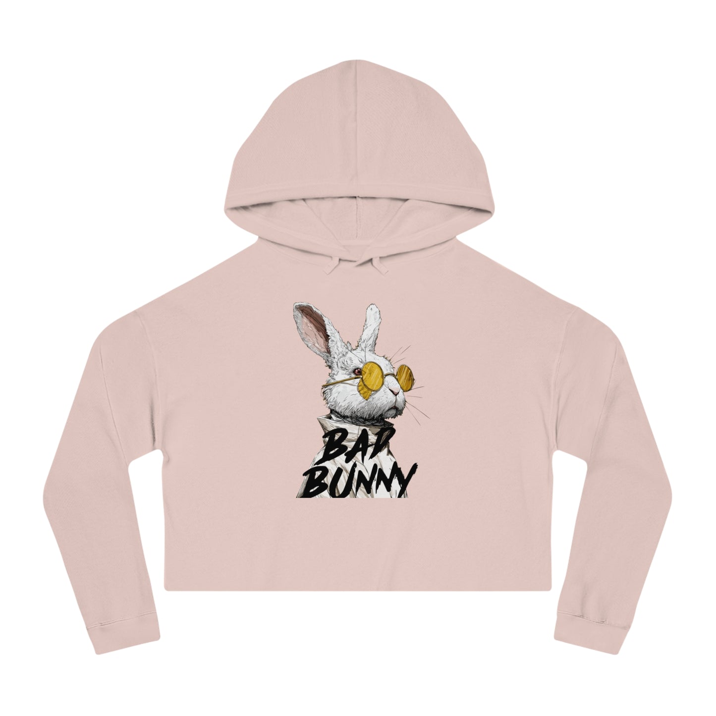 He's One Conejito Malo Superbowl Cropped Hoodie