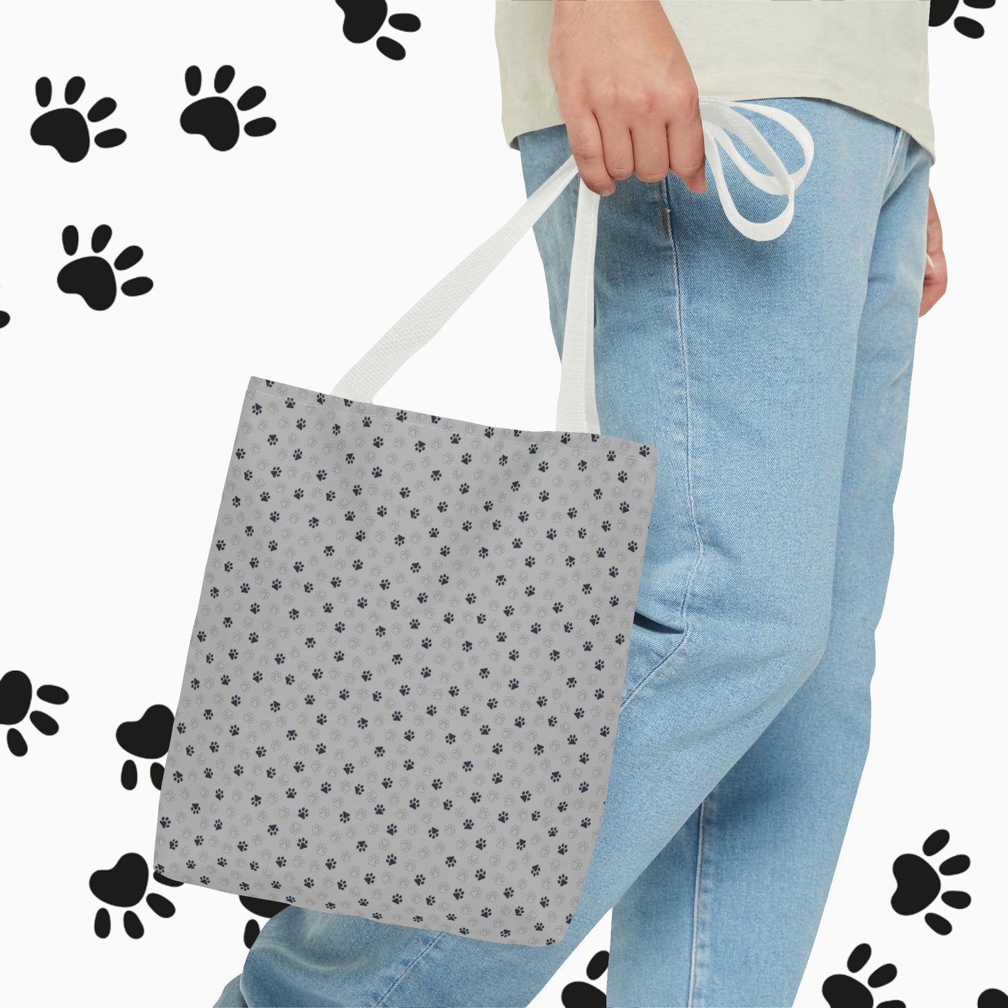 Man's Best-friend Tote Bag (AOP). Dog Tote Bag. Dog Dad, Dog Mom, Unisex. Totebag. Stylish. Birthday Gift. Gift For Animal Lover.