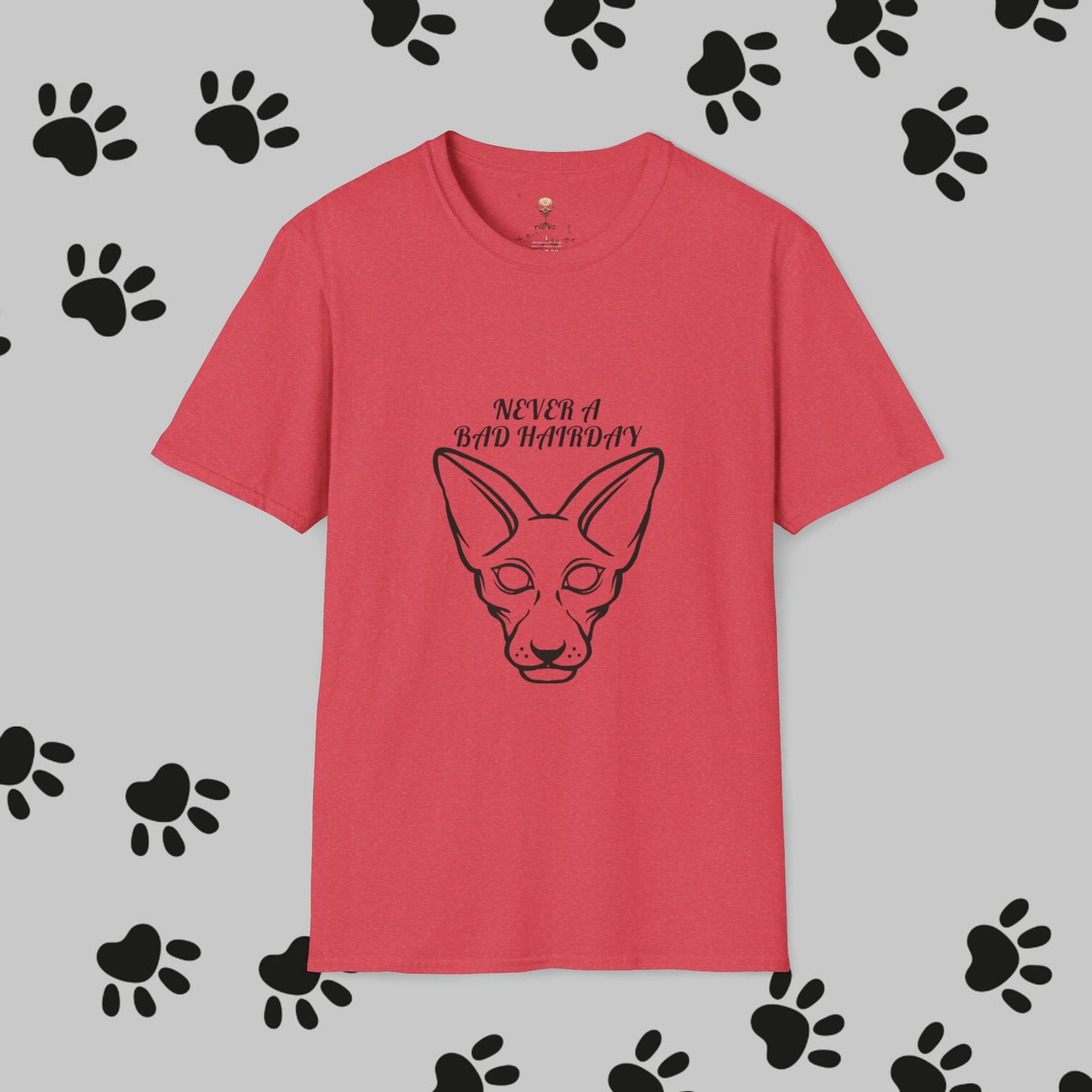 Unisex "Sphinx Cat Hair Day" Soft-style T-Shirt. Cat Shirt, Animal Lover, Cat Mom, Cat Dad. Unisex, Streetwear, Gift For Cat, Cat Lady.