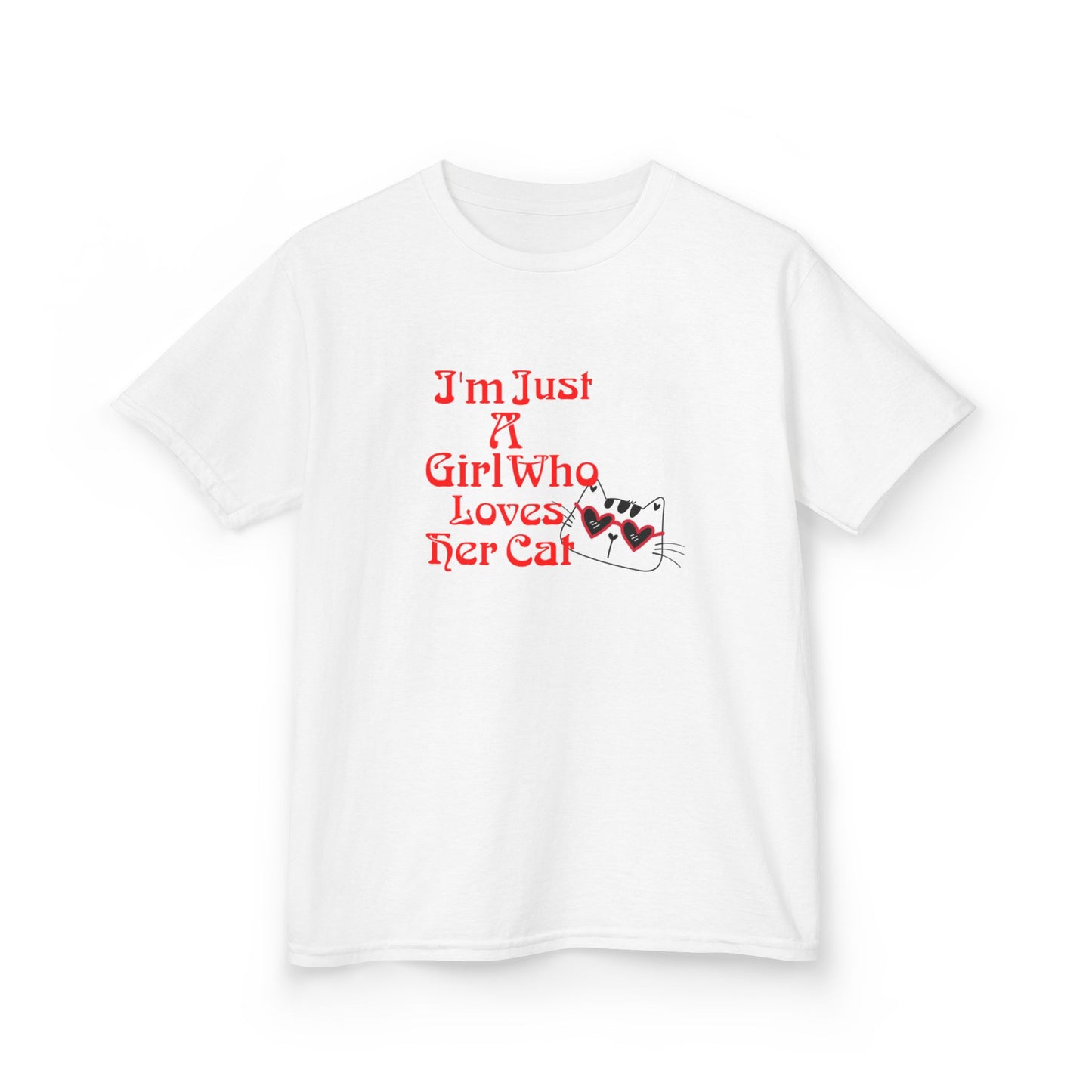 Cat Lover Kids Heavy Cotton Tee