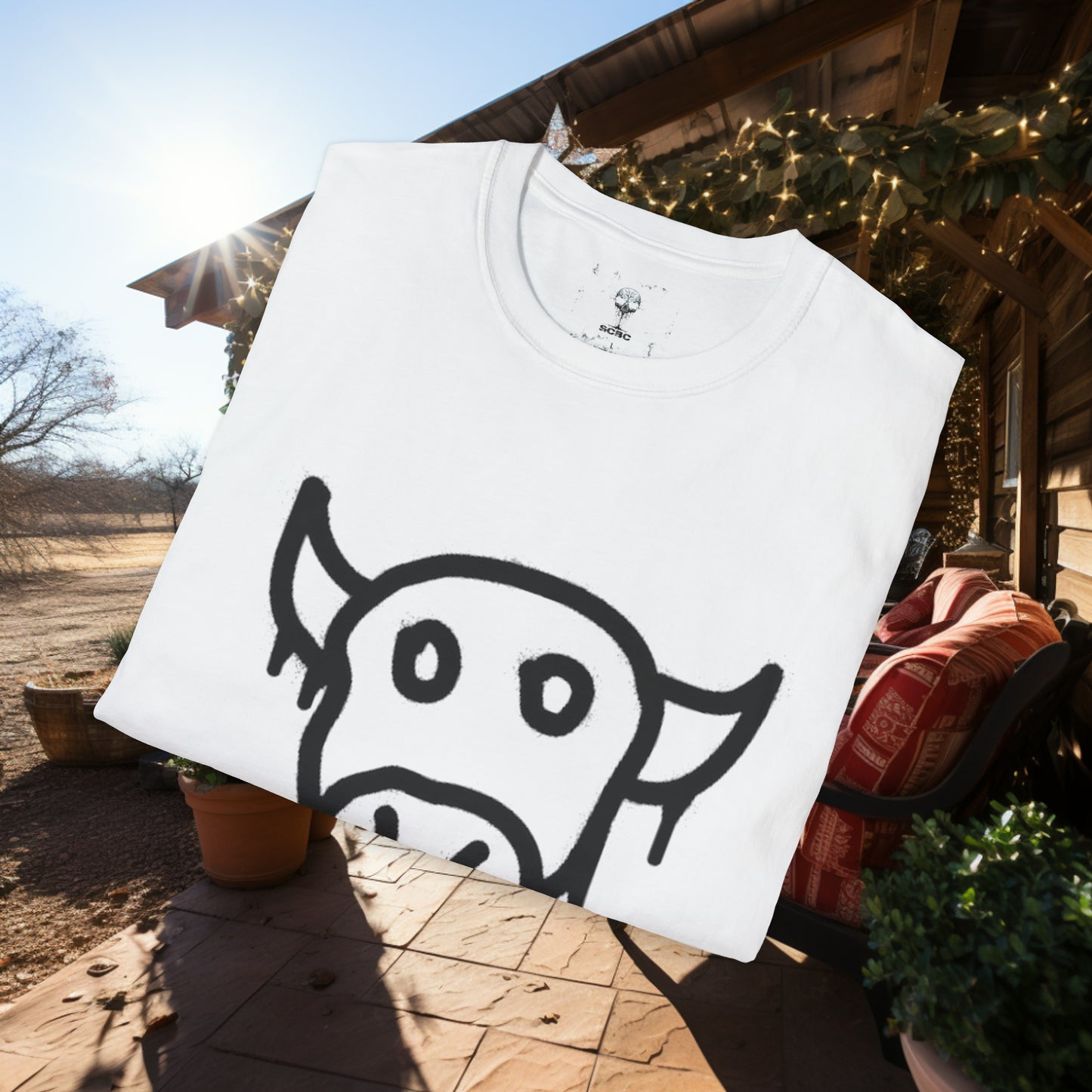 Unisex " Moo Cow" Soft Style T-Shirt.  Farmer Shirt, Cow Shirt, Gift For Animal Lovers, Unisex, Animal Rescue, Veteran, Birthday Gift.