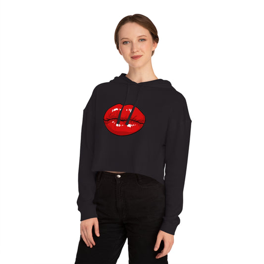 Smooches Women's Cropped Hooded Sweatshirt