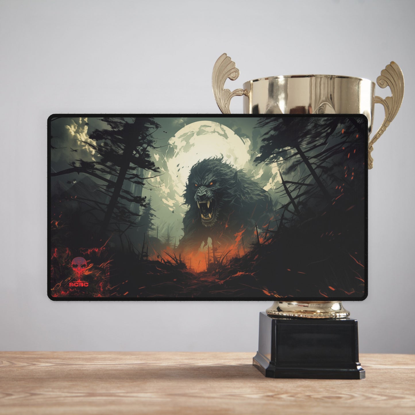 SCBC: "Grand Loup" Play Mat. Magic The Gathering. Flesh & Blood. Yugioh. Card Game. Pokemon. Cards. Fun. Play Mat. Birthday Gift. Gift For Nerds.