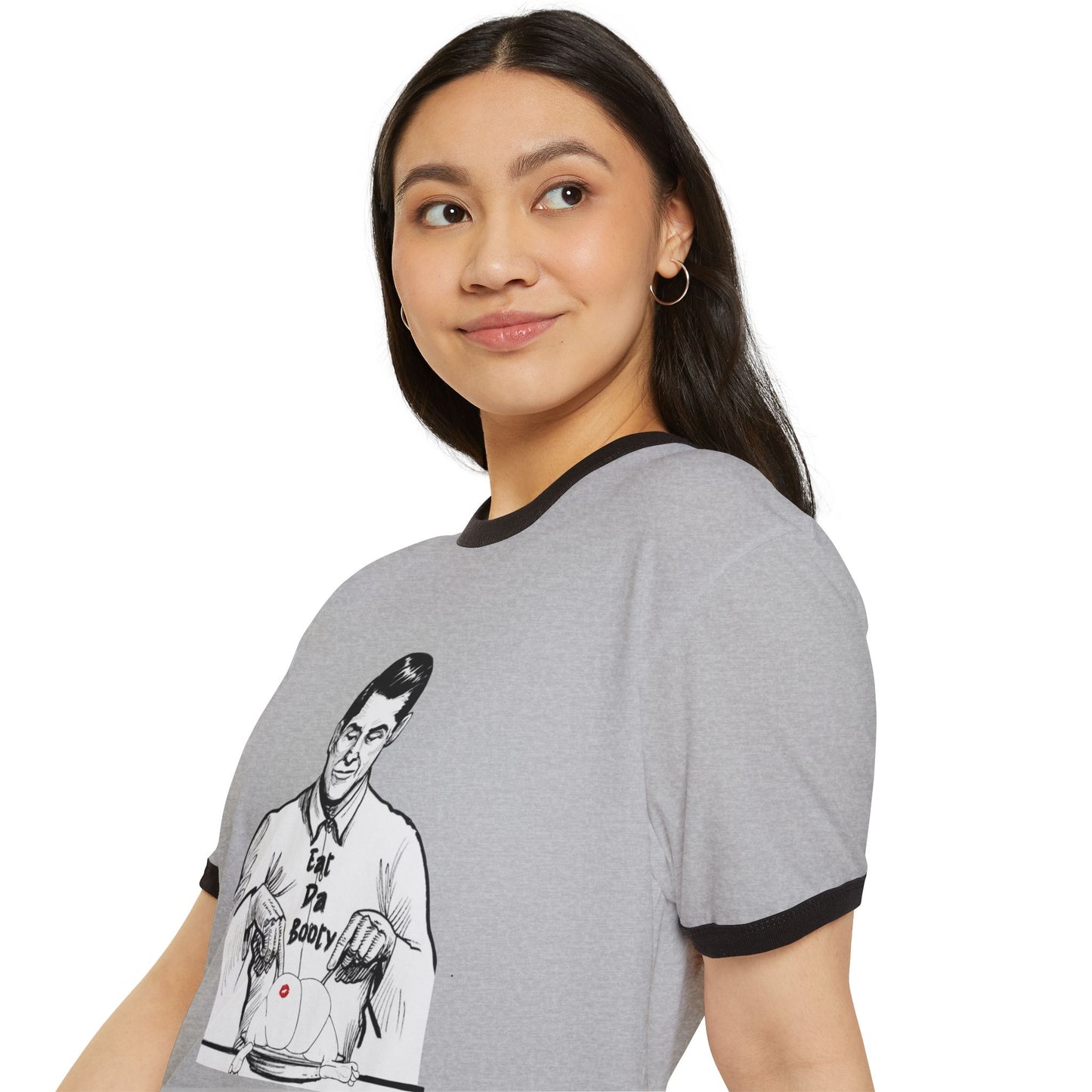 Eat The  Booty Ringer T-Shirt