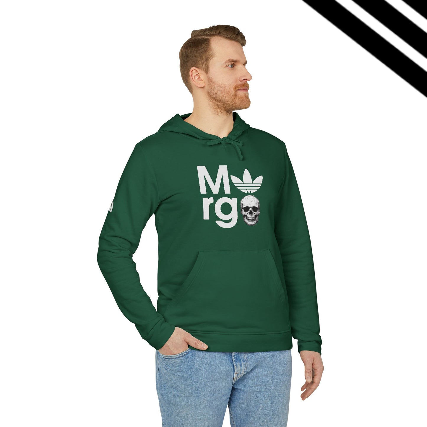 Adidas-SCBC Merge Collection. "Jahr Jetzt" Hooded Sweatshirt. Winter Release. Adidas Hoodie. Vintage Logo. Re-birth. Adidas.