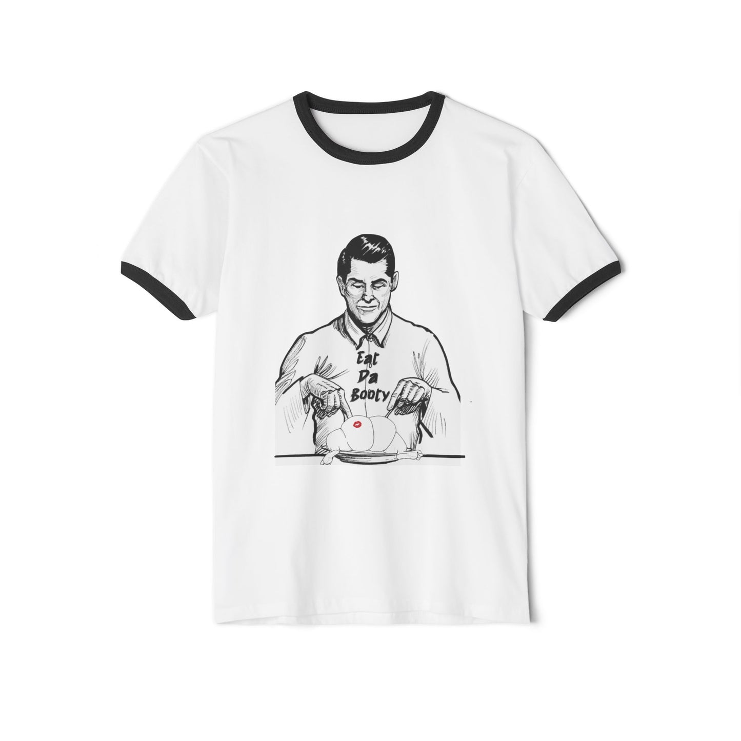 Eat The  Booty Ringer T-Shirt