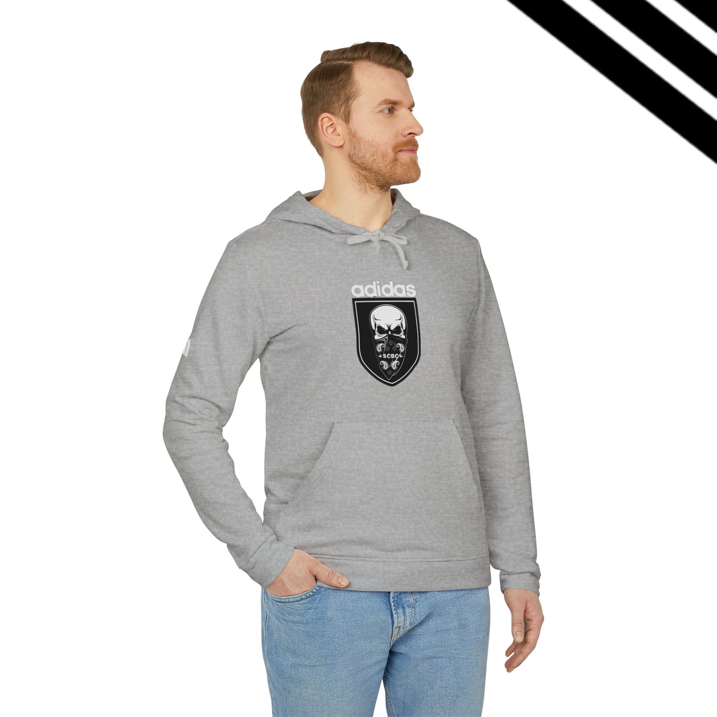 Adidas-SCBC Merge Collection. "Year 3949" Hooded Sweatshirt. Winter Release. Adidas Hoodie. Vintage Re-birth. Adidas.